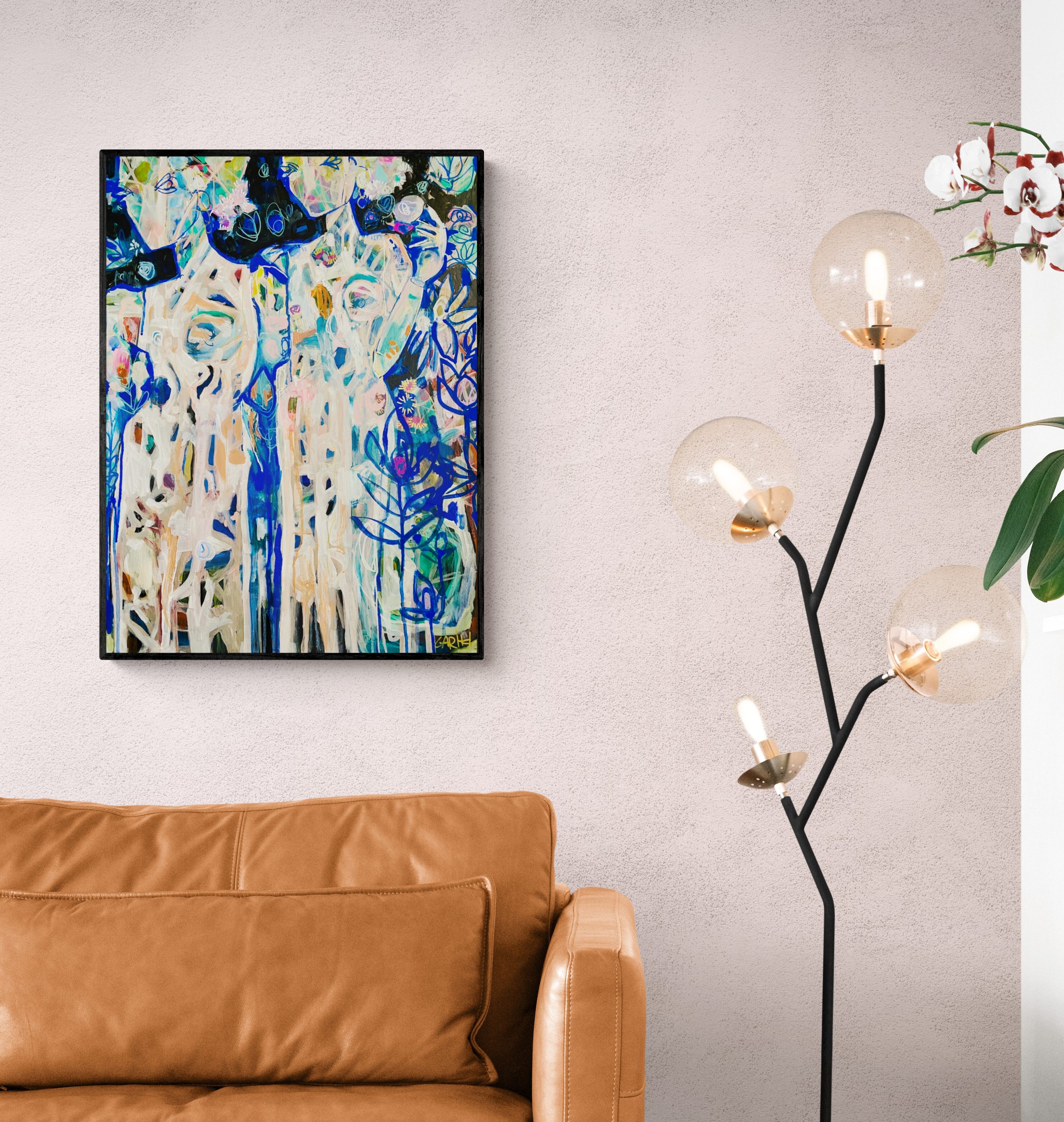 Carita Farrer Spencer Majesty Acylic On Wood 53 X 71cm Insitu.jpg