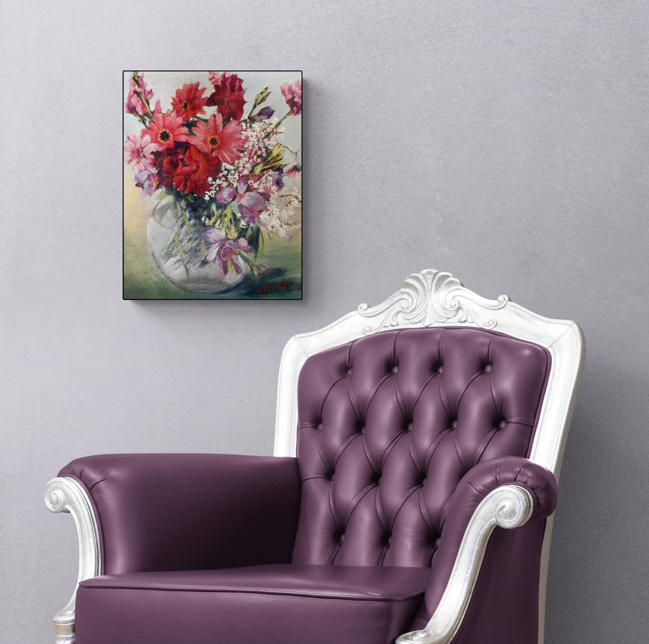Traditional Leather Armchair In Hallway (40)