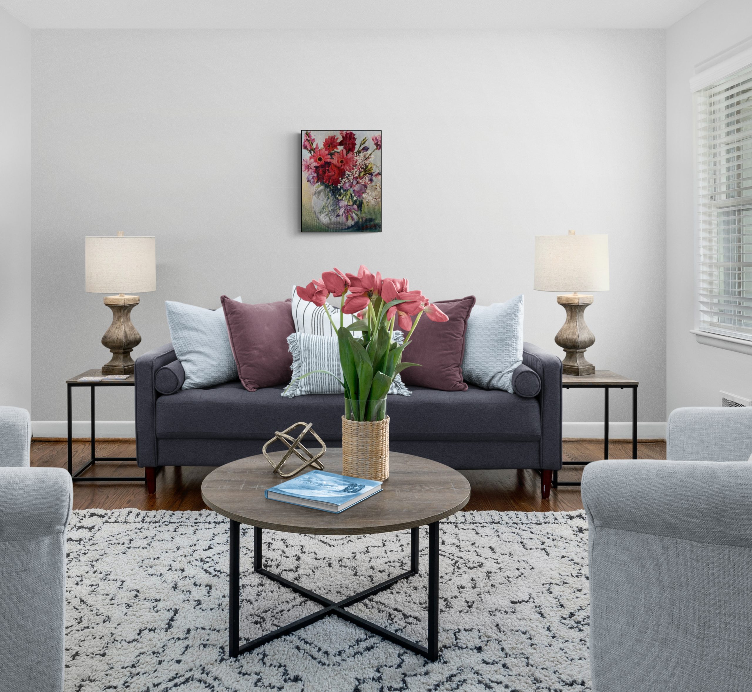 Comfy Fully Furnished Living Room (2)