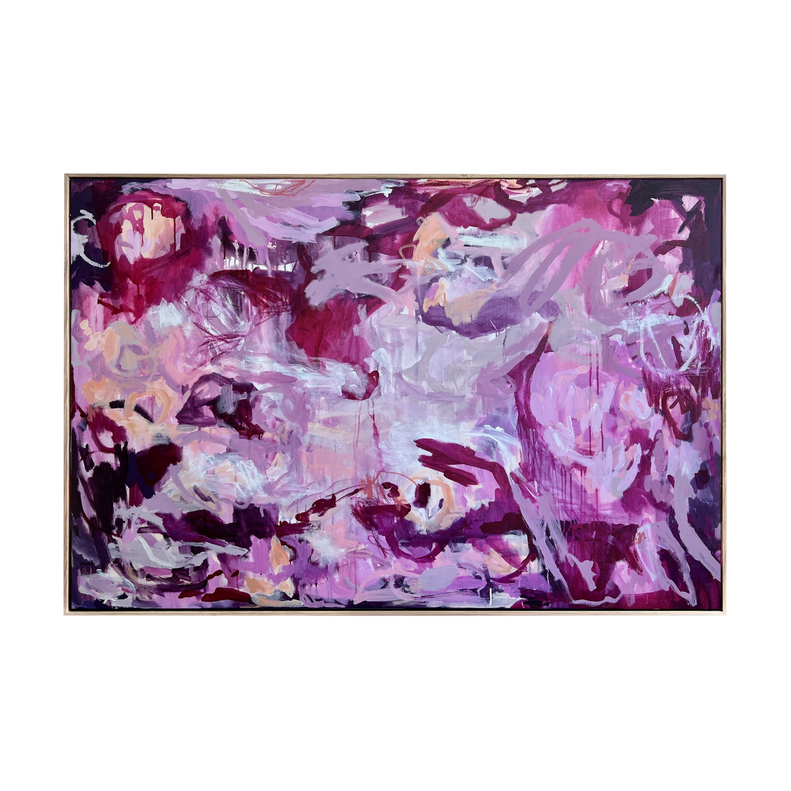 The Way She Moves Rebecca Koerting Australian Abstract Artist Australian Art Lovers Bright Frame