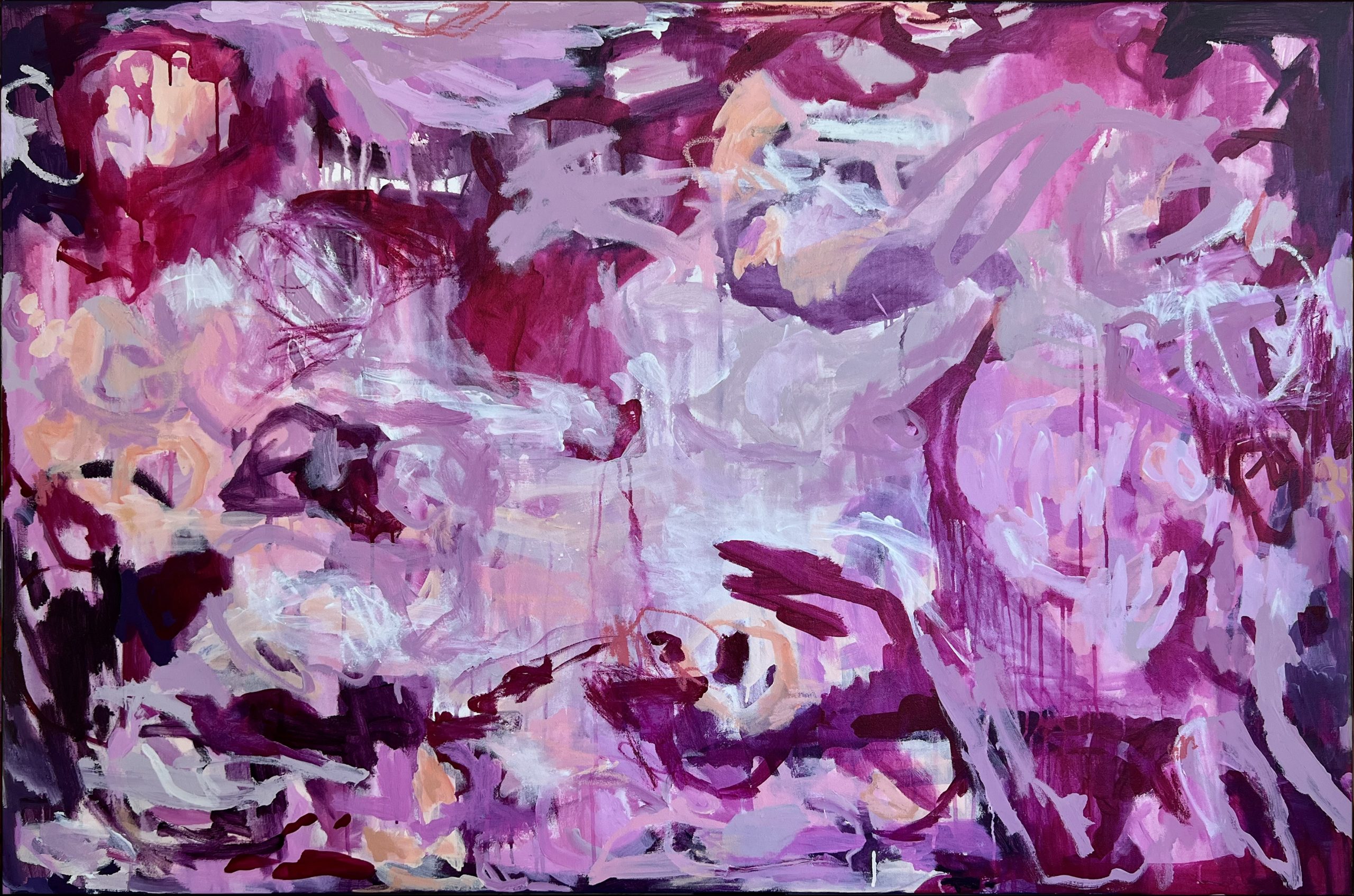 The Way She Moves Rebecca Koerting Australian Abstract Artist Bright Primary