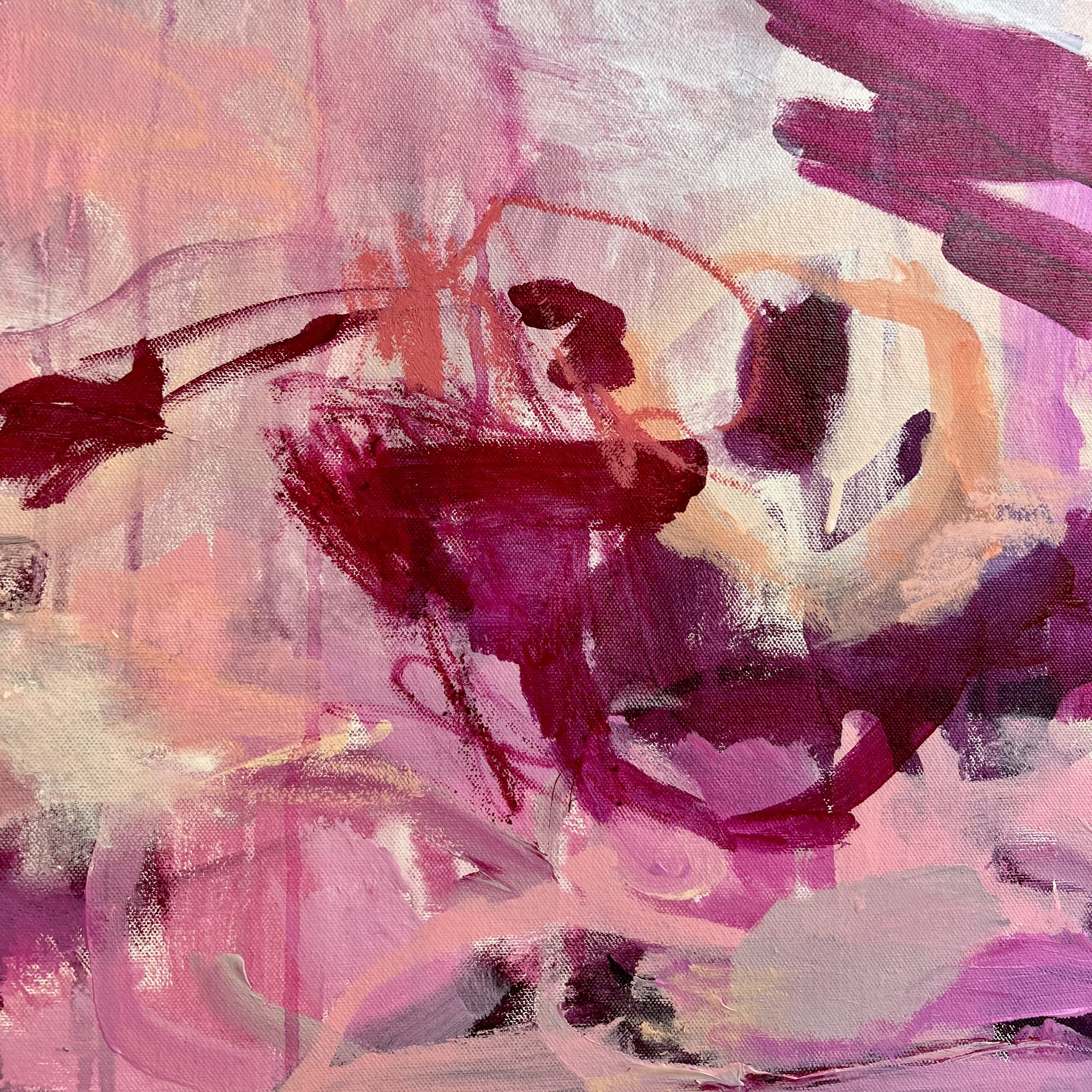 The Way She Moves Rebecca Koerting Australian Abstract Artist Australian Art Lovers Bright Detail 2