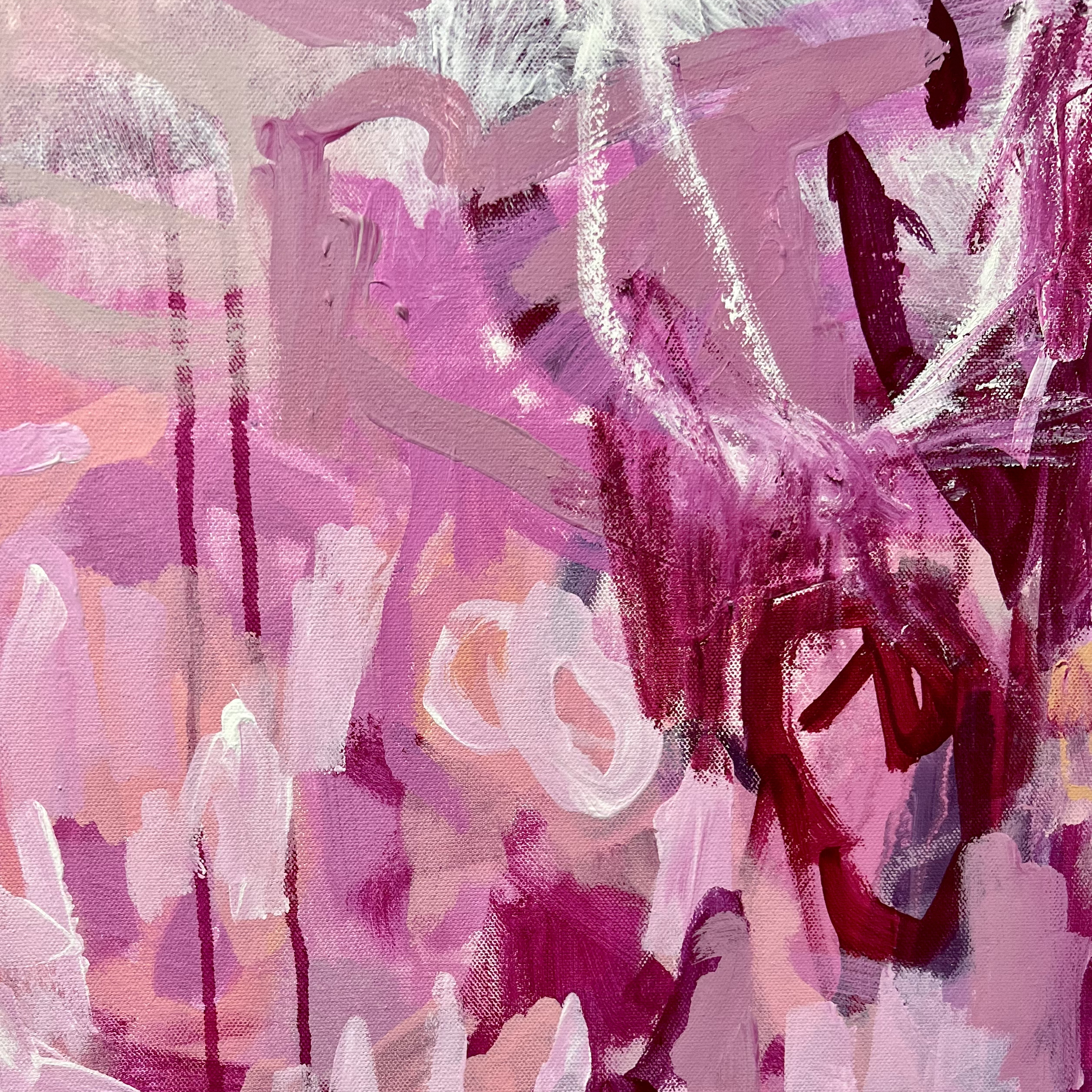 The Way She Moves Rebecca Koerting Australian Abstract Artist Australian Art Lovers Bright Detail 3