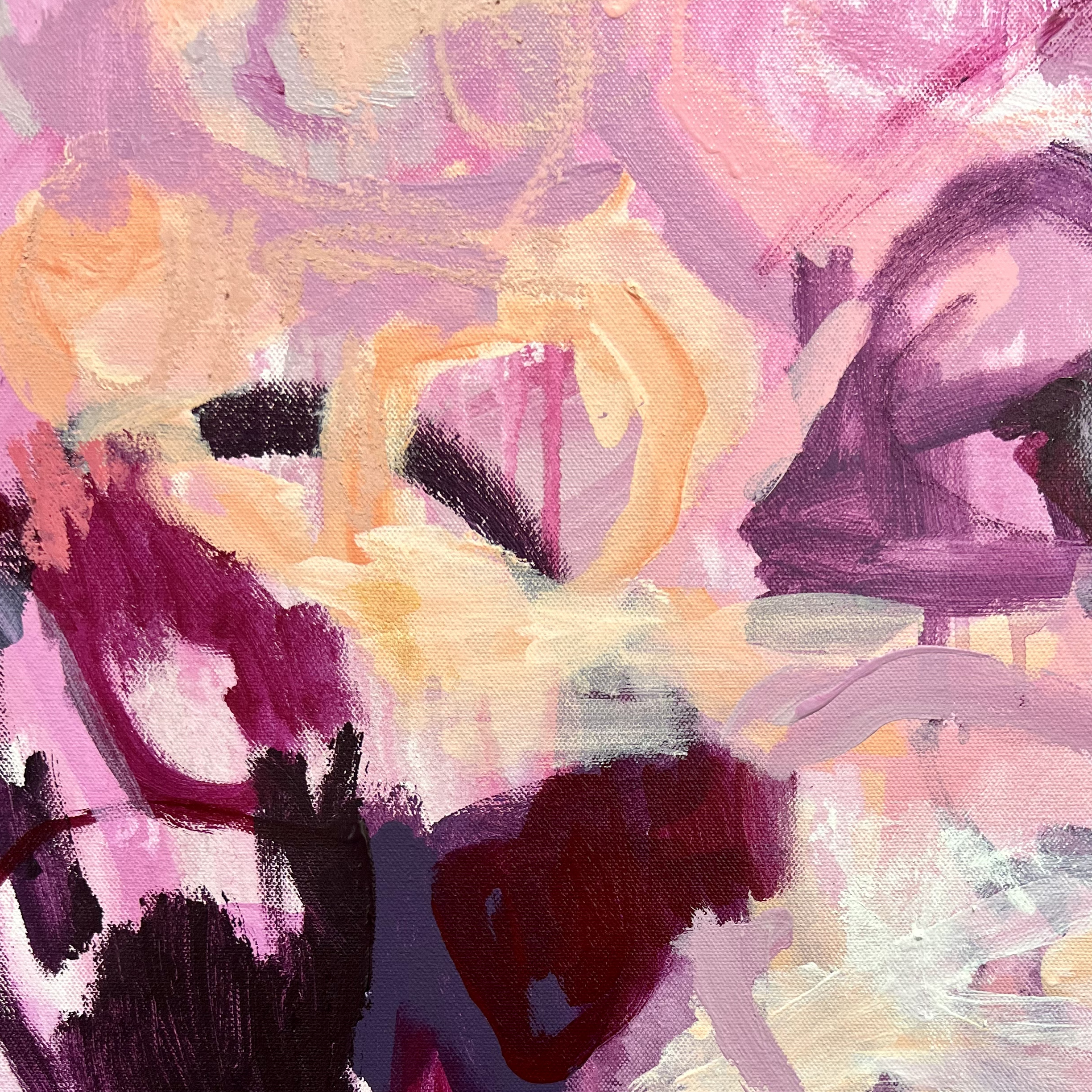 The Way She Moves Rebecca Koerting Australian Abstract Artist Australian Art Lovers Bright Detail 4