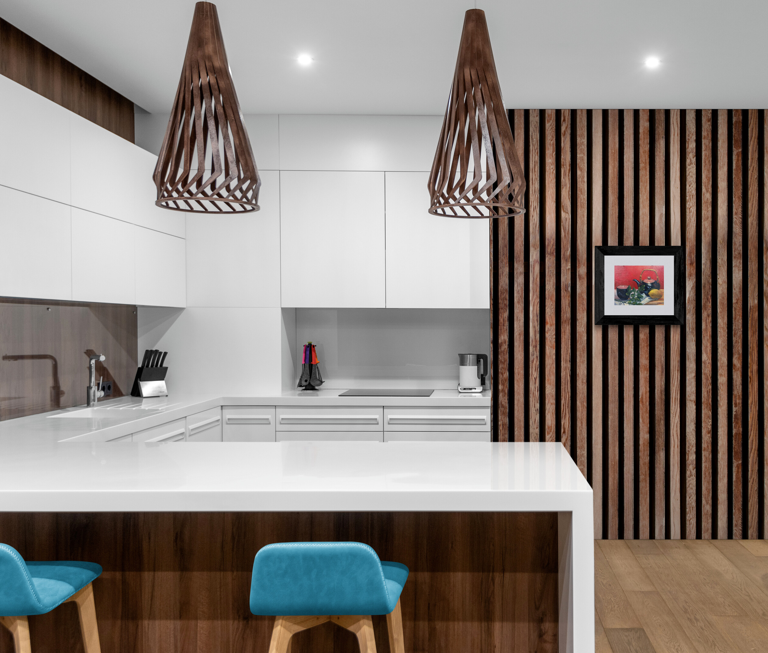 Bright Modern Kitchen Interior