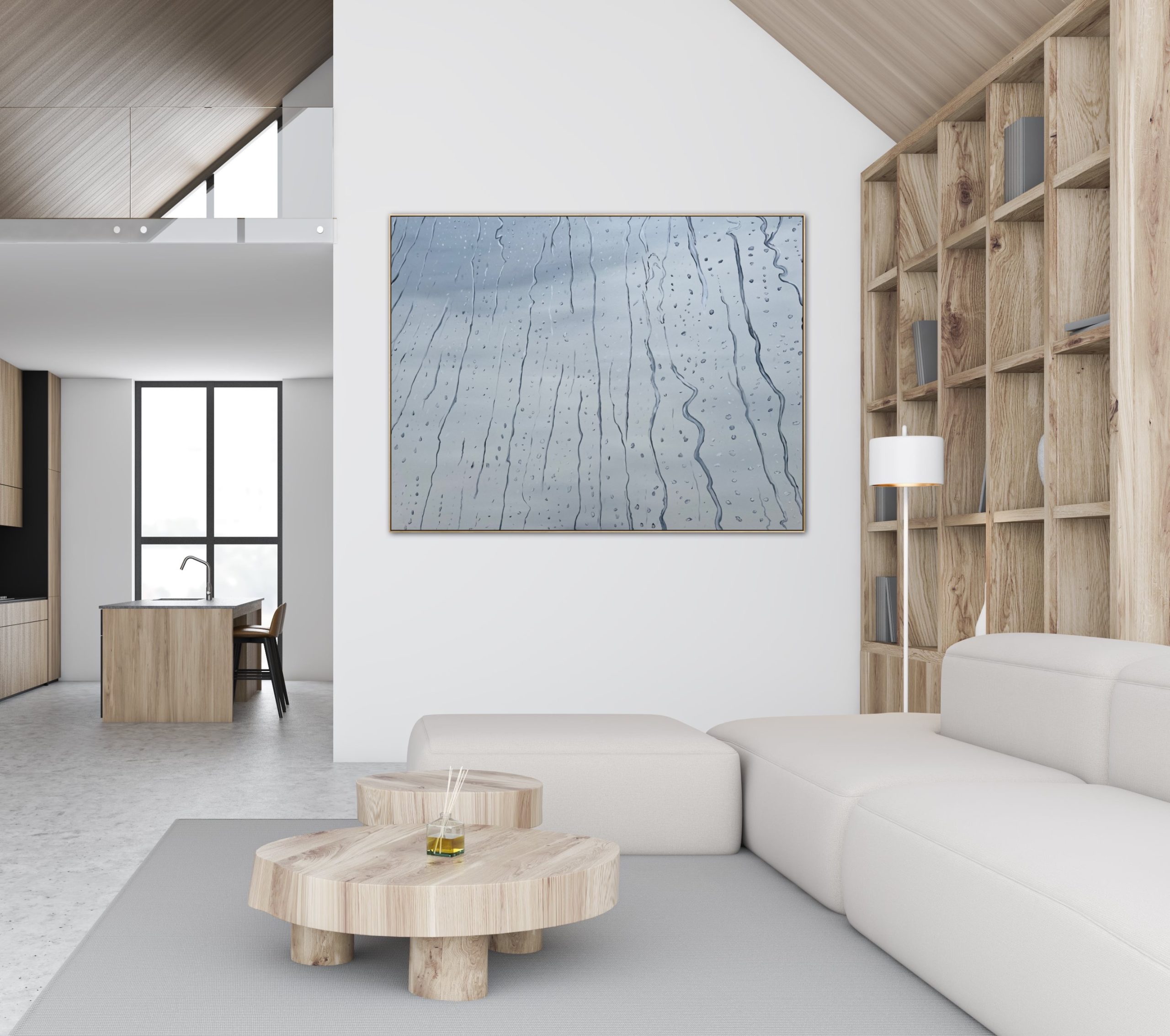 Cosy Library Art Alanah Jarvis Rain Painting