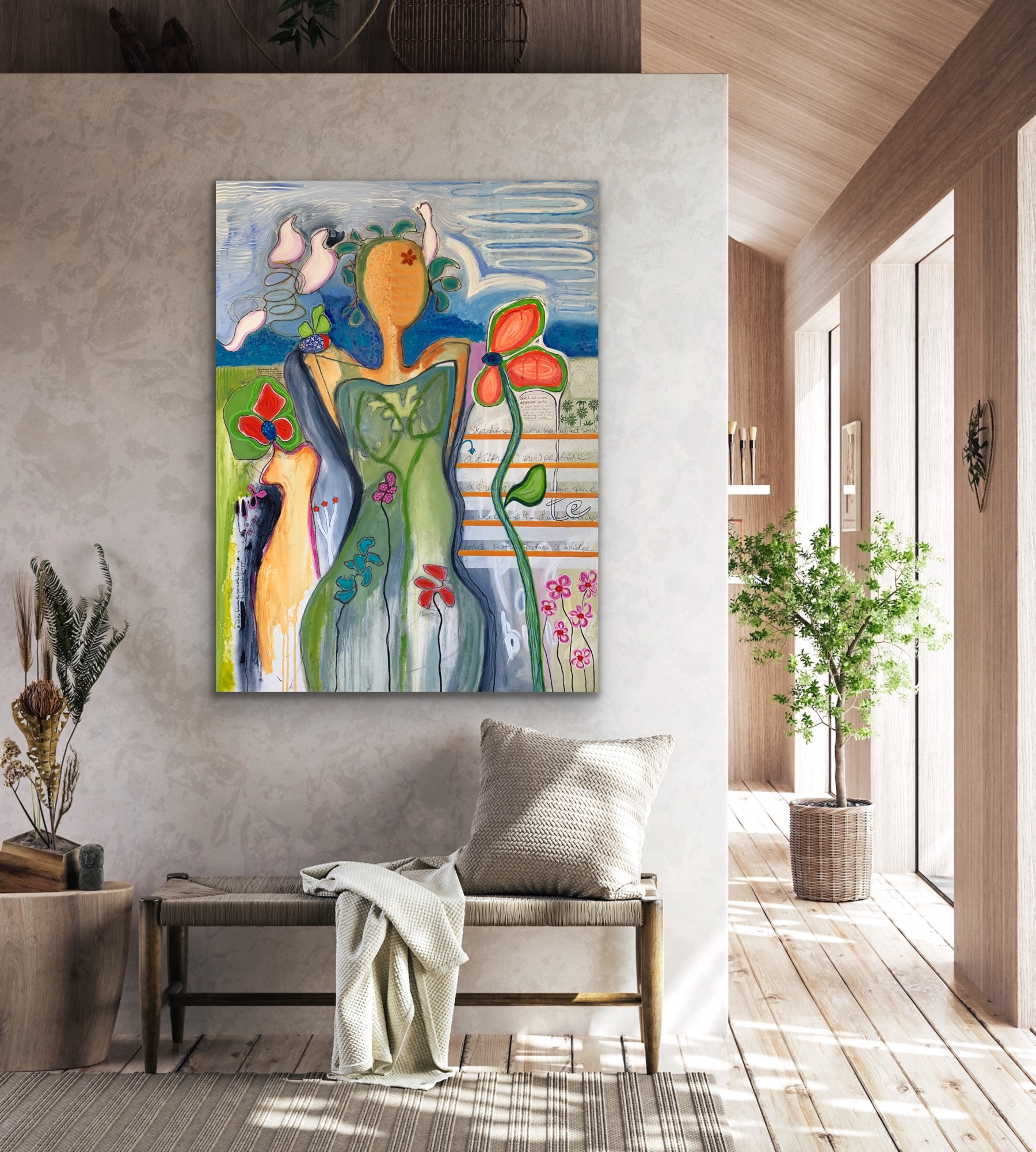 The White Page Insitu Light Brown Wall