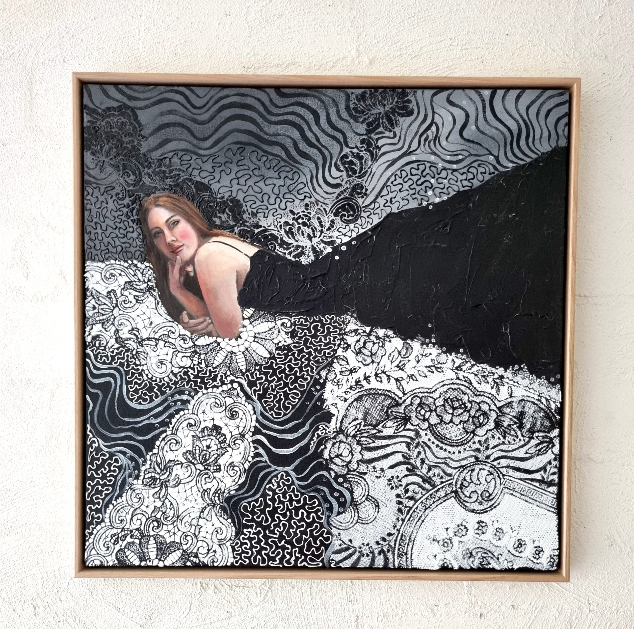 Elise Judd Art Lovers Australia Portrait Youre Not In My Bed With Me (framed)