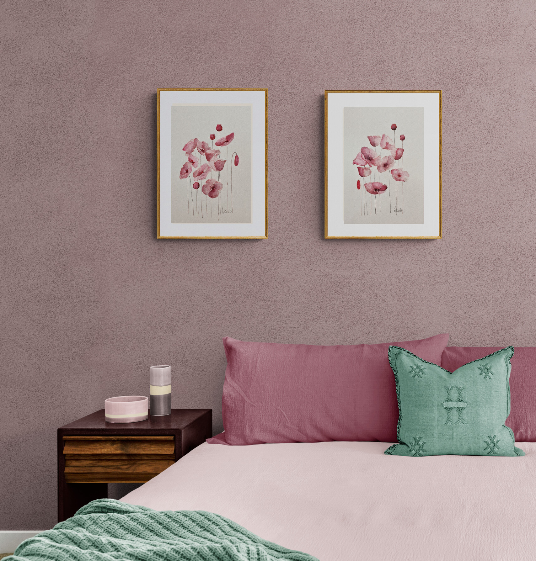 Dusty Pink Poppies Lucinda Leveille 5