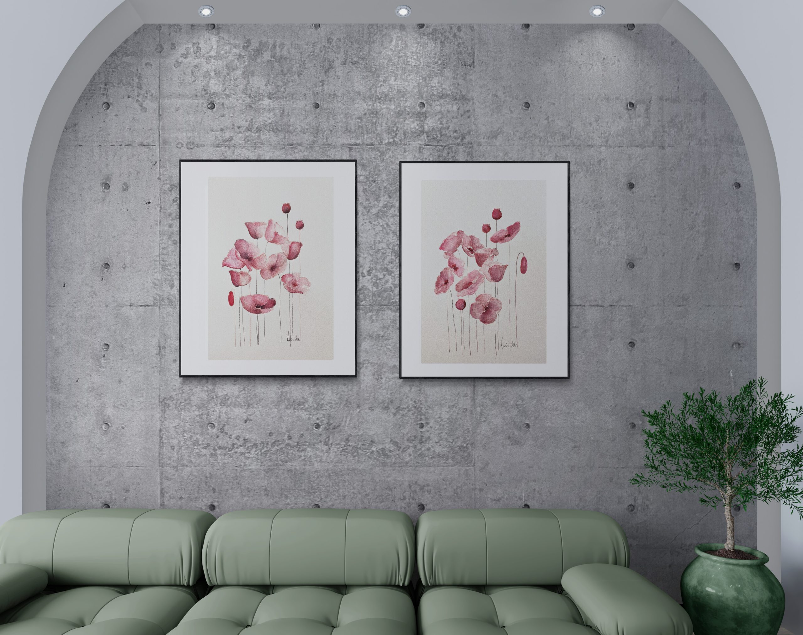 Dusty Pink Poppies Lucinda Leveille 4