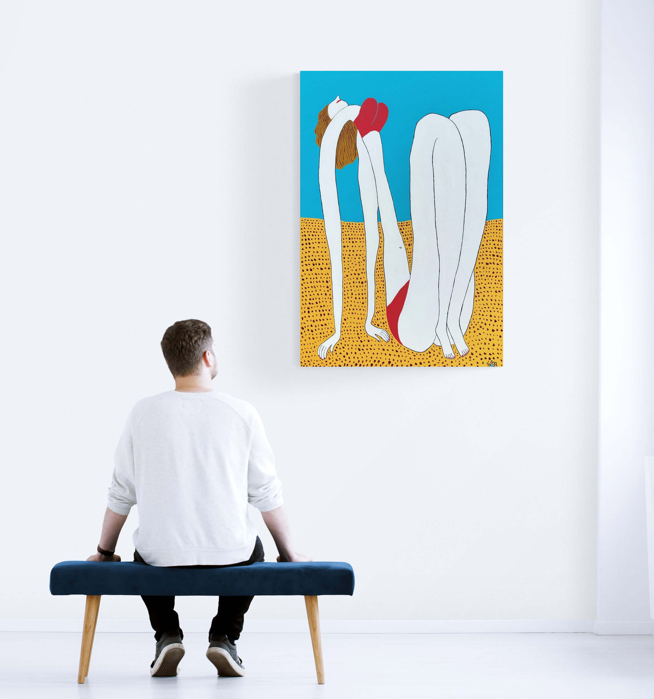 Girl On The Beach 2023 Mockup