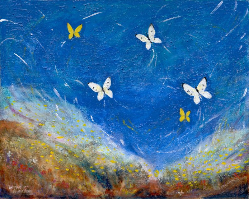 Butterfly Dance with Dandelions – Ltd Ed Print