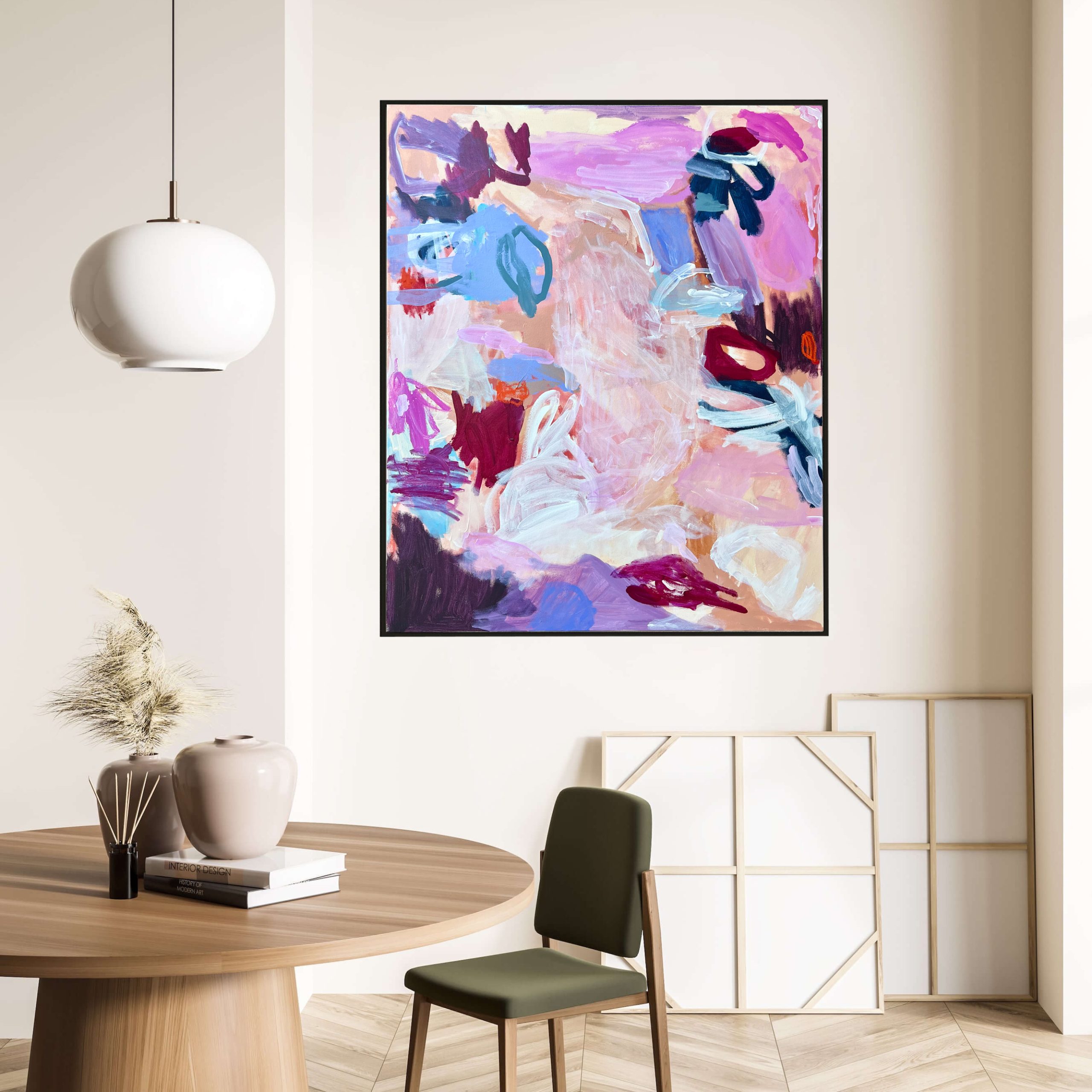 Early Morning Swim Rebecca Koerting Australian Abstract Artist Insitu 1