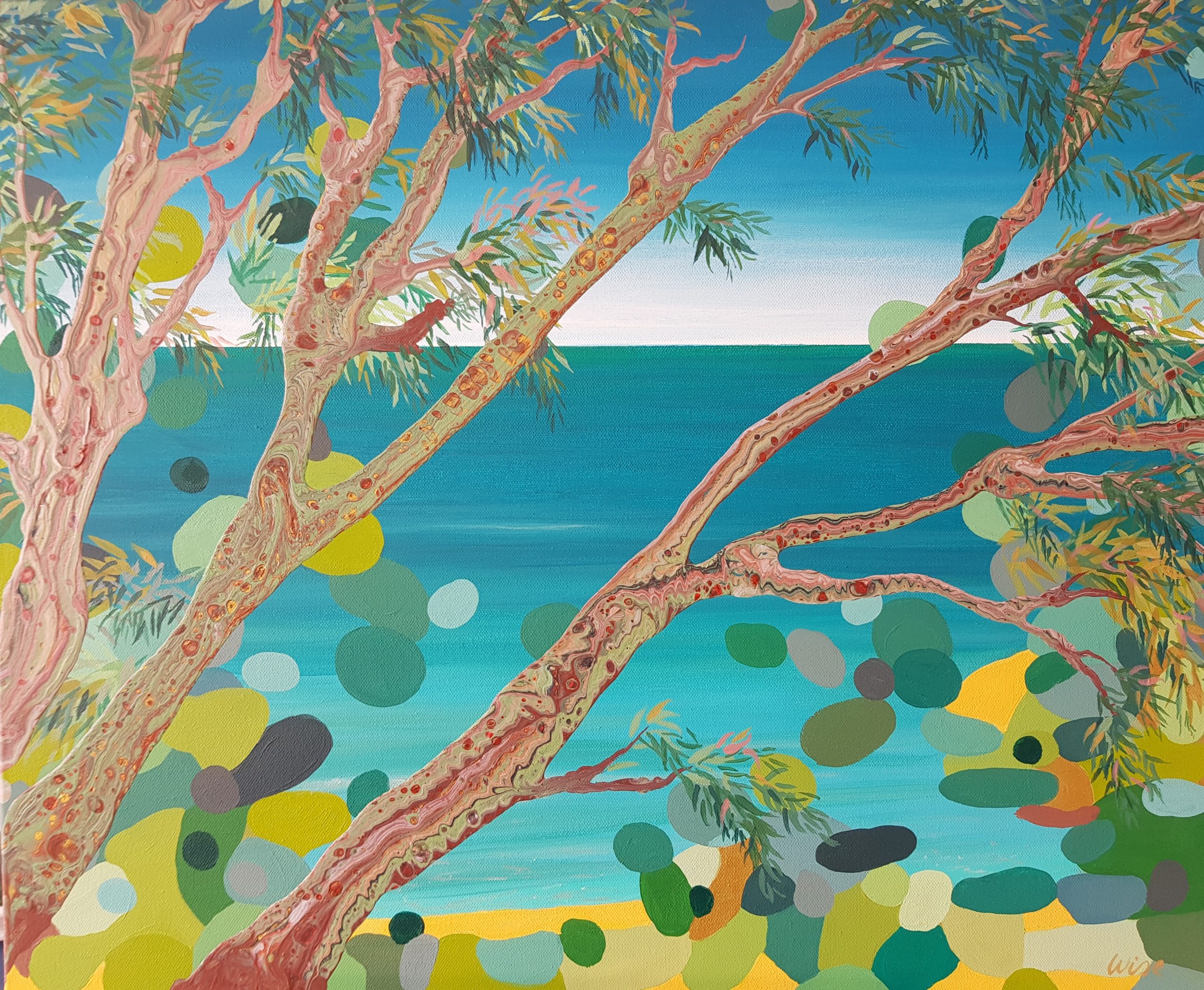 Through the trees, Lorne Art Lovers Australia