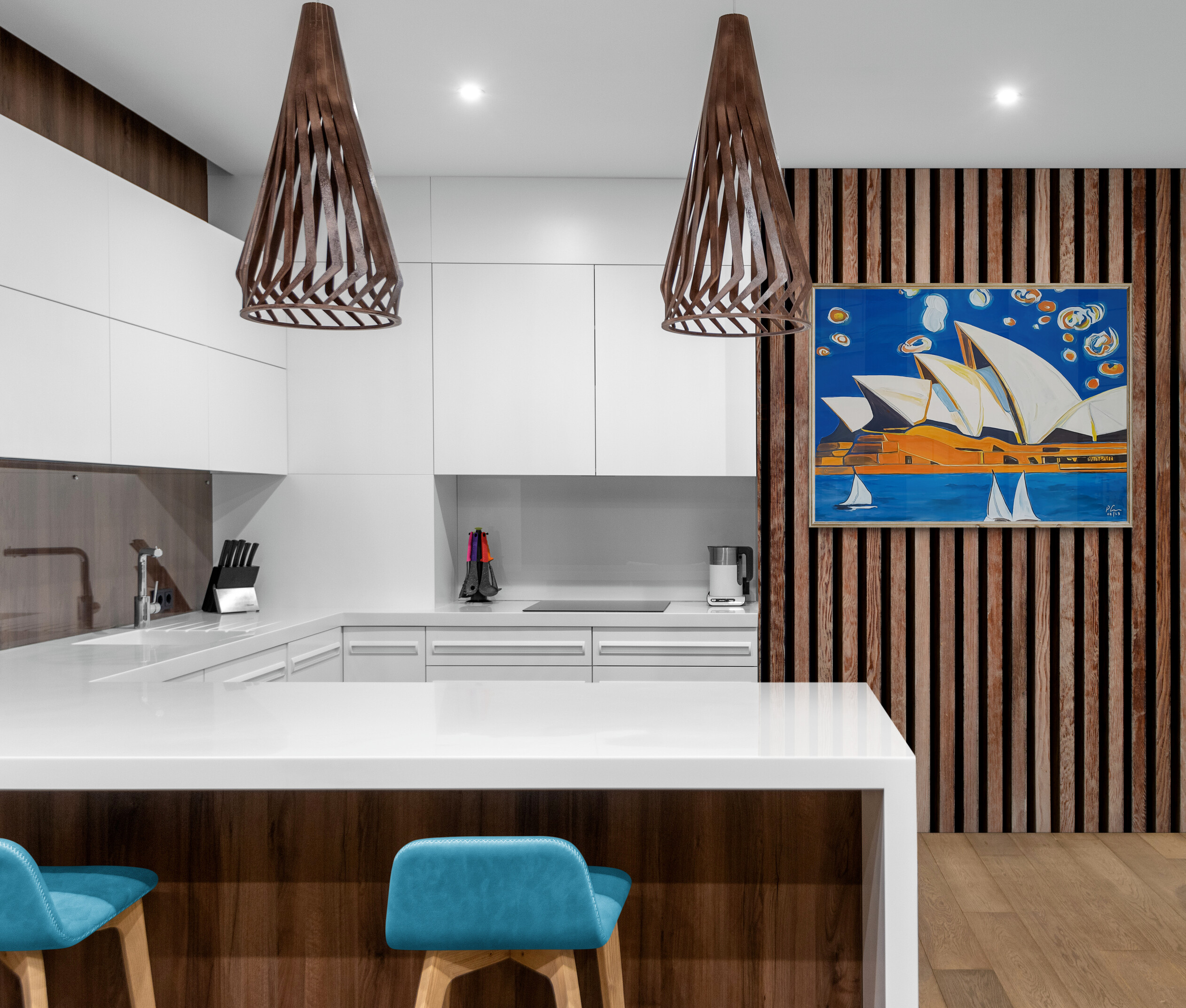 Bright Modern Kitchen Interior(1)
