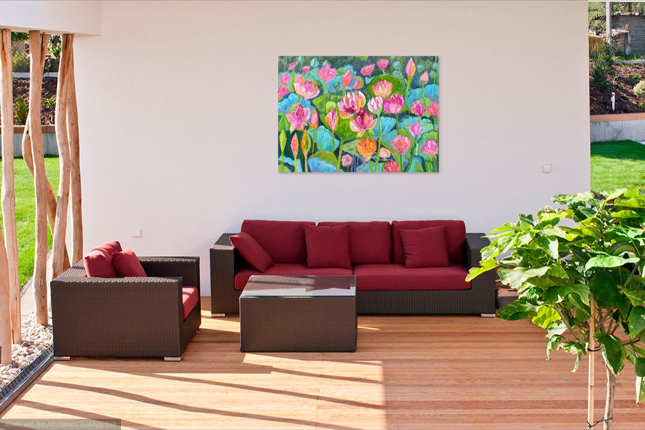 Water Lily Pond Room View