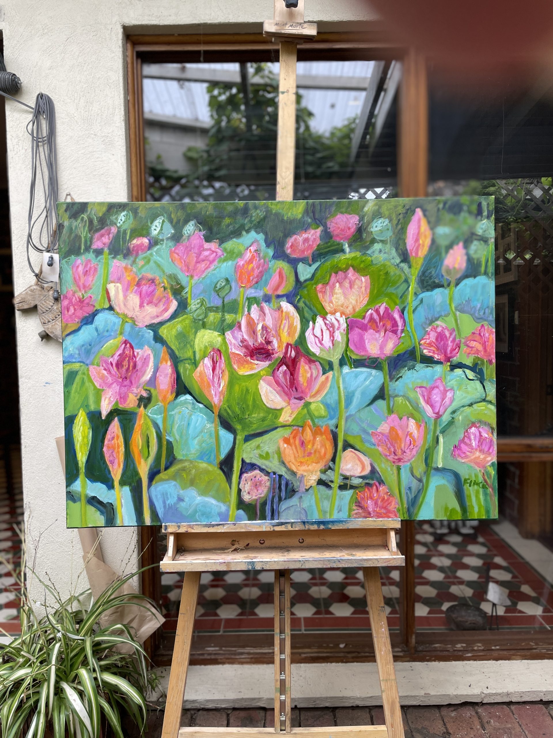 Water Lily Pond Studio View