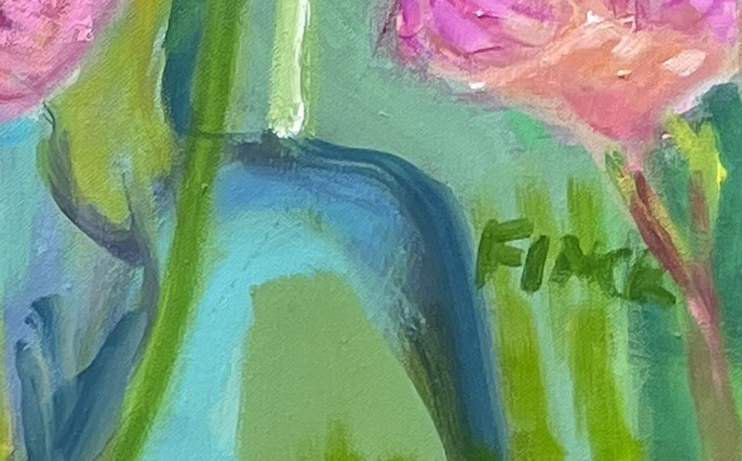 Waterl Lily Pond Signature