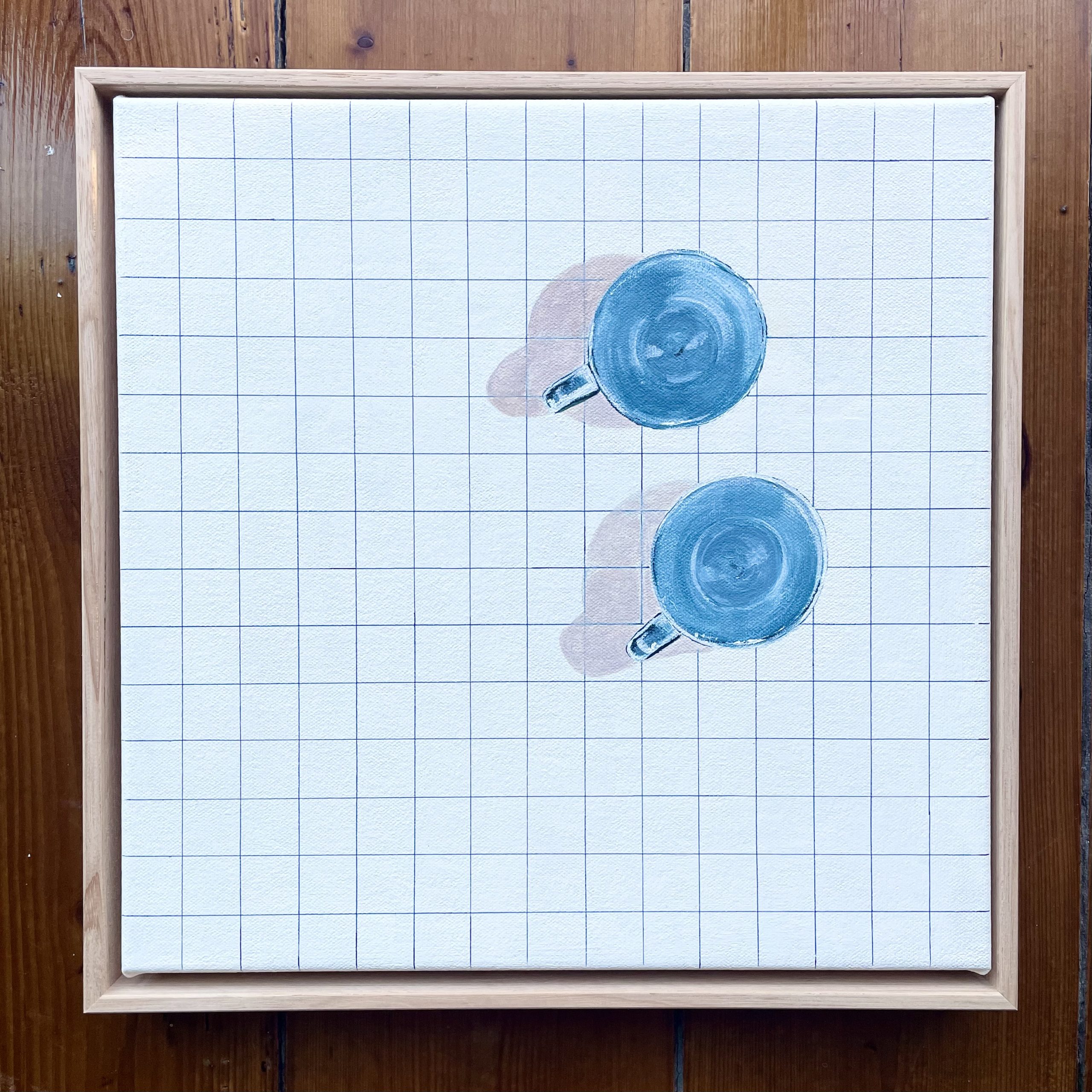 Vanessa Maver Art Coffee For Two Square Mini Minimal Framed Art 03