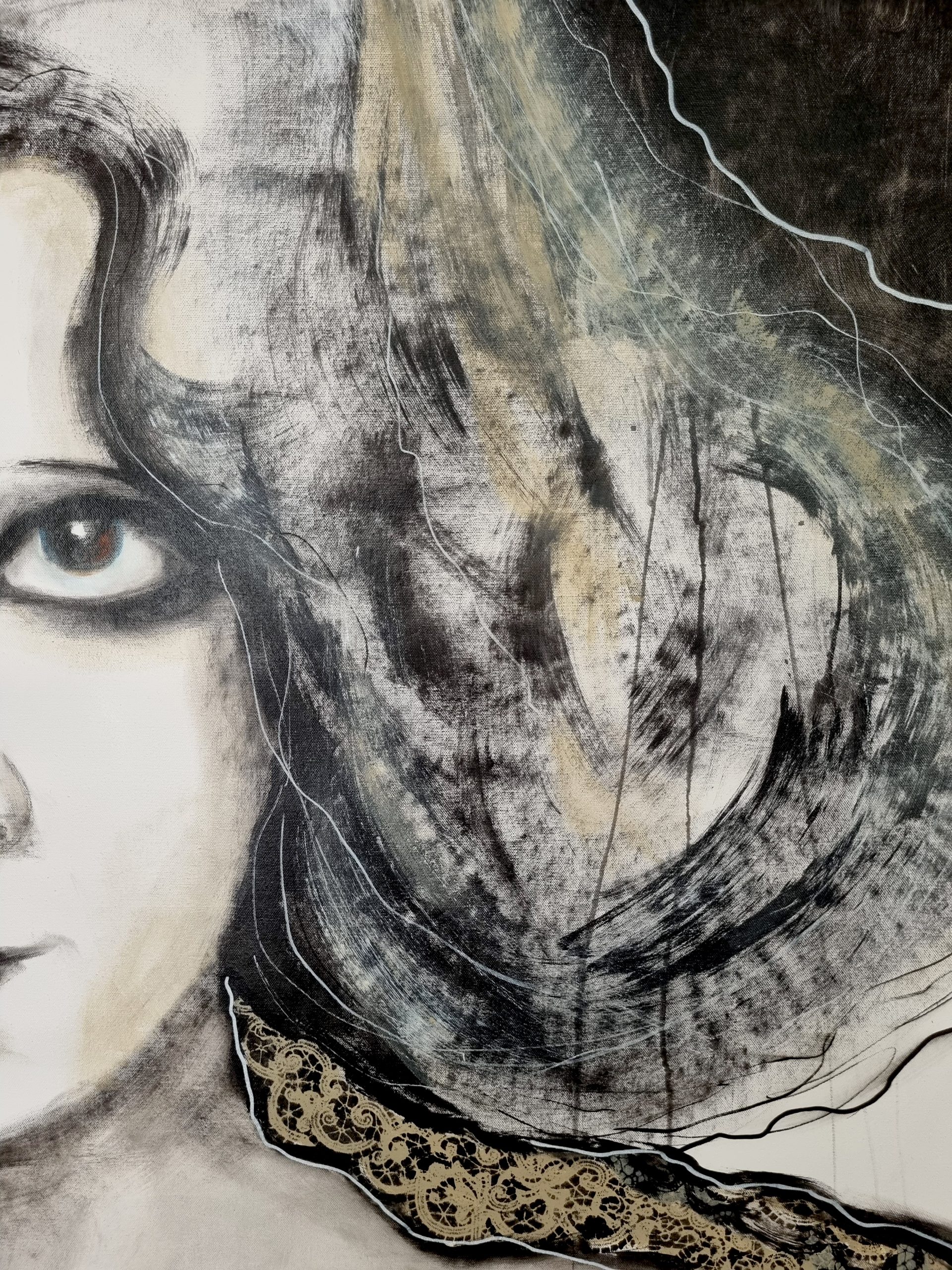 Elise Judd Art Lovers Australia Unflappable Starlet Close Up Hair