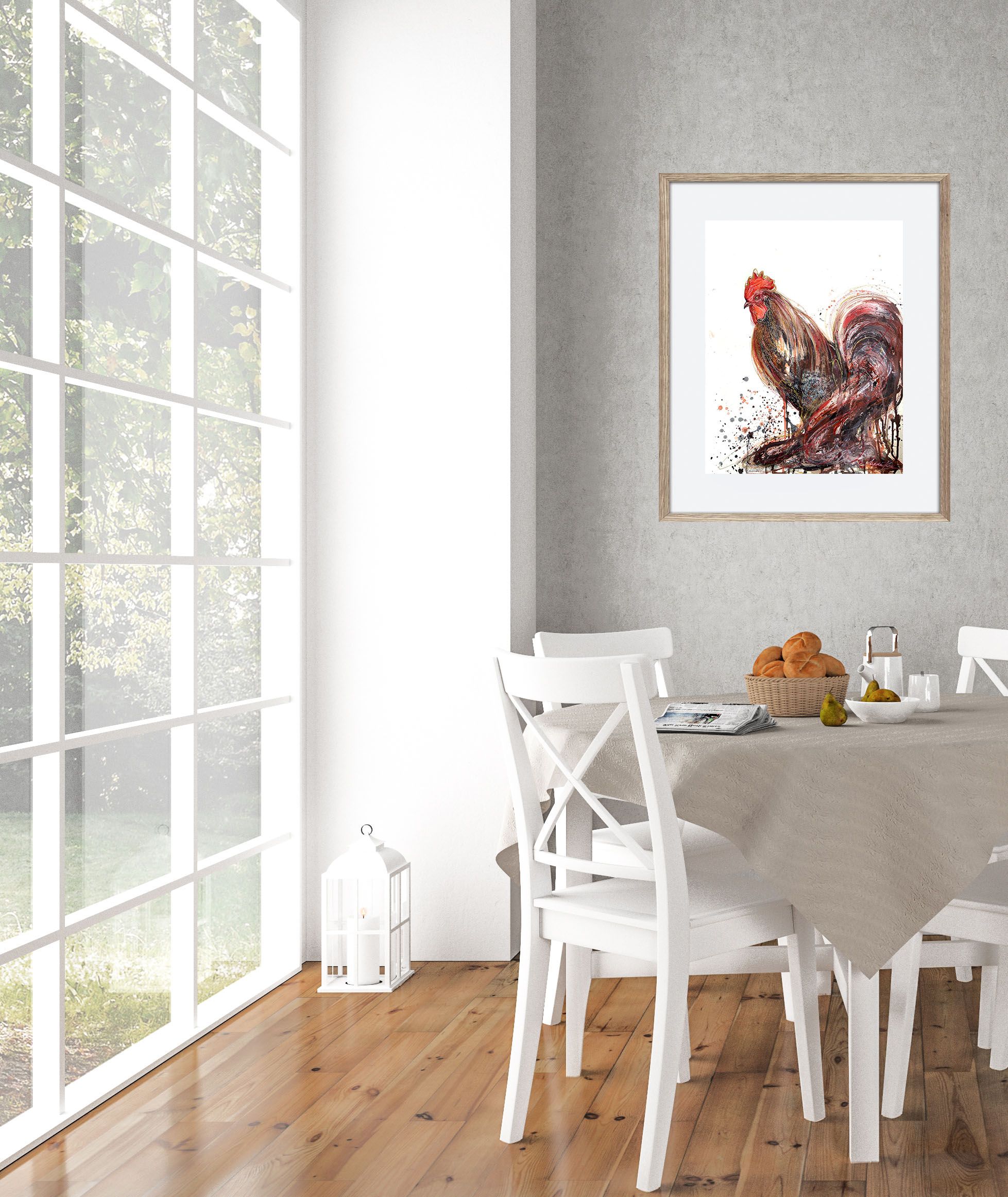 Sydney Artist Leni Kae Rooter Art Painting Kitchen