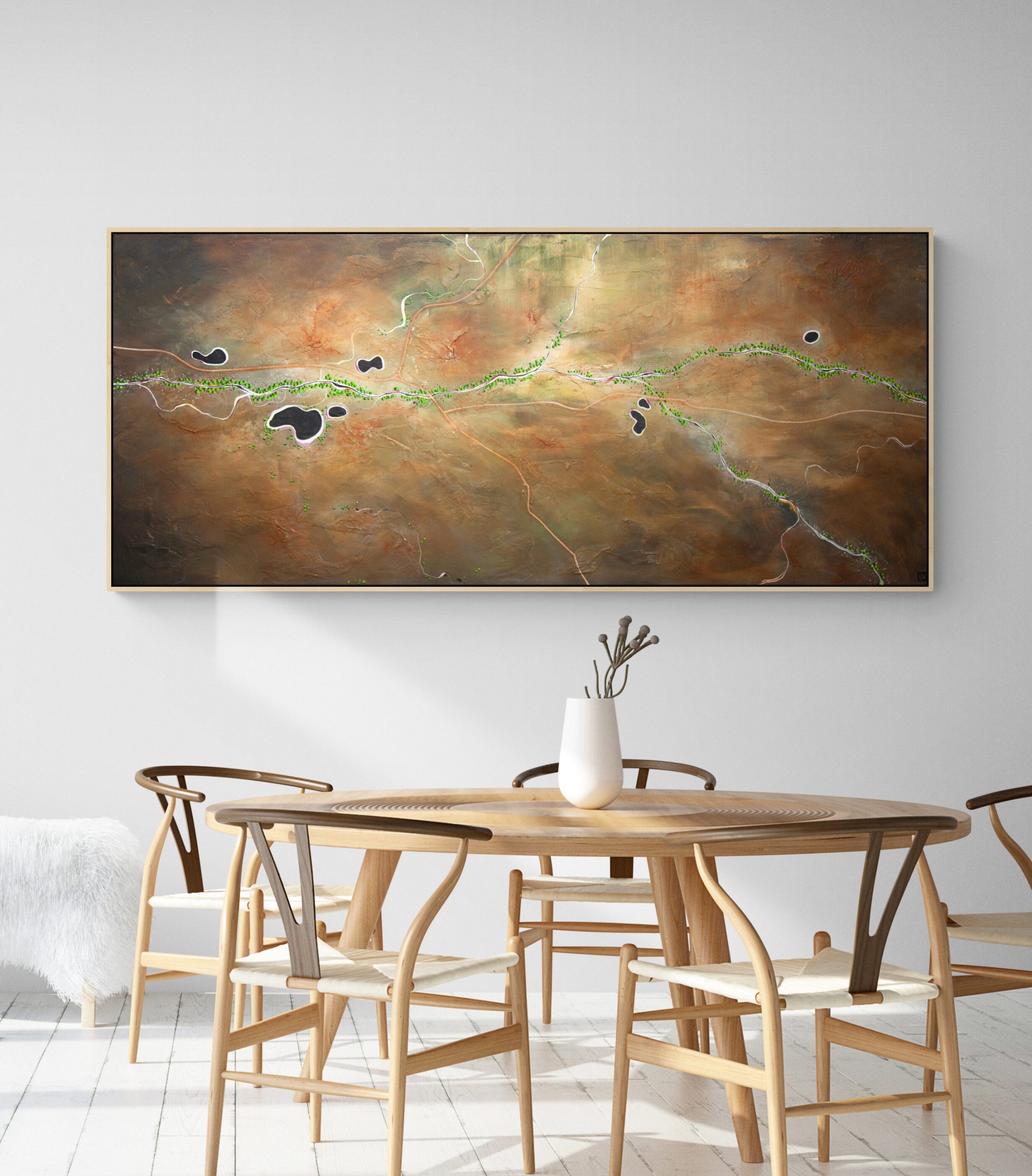 Tania Chanter Aerial Landscape The Caramel Plains Of Hope Ir1