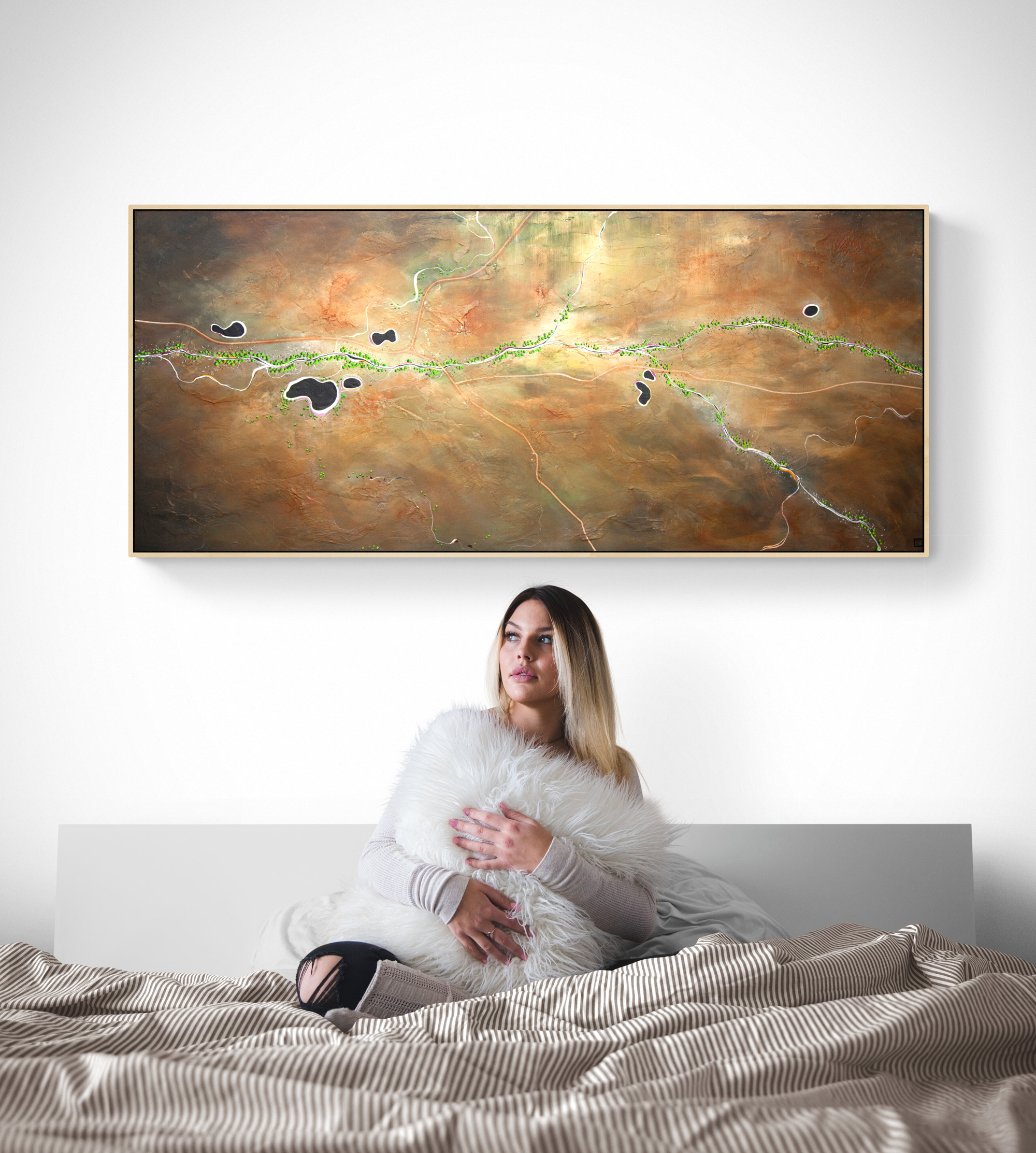 Tania Chanter Aerial Landscape The Caramel Plains Of Hope Ir3