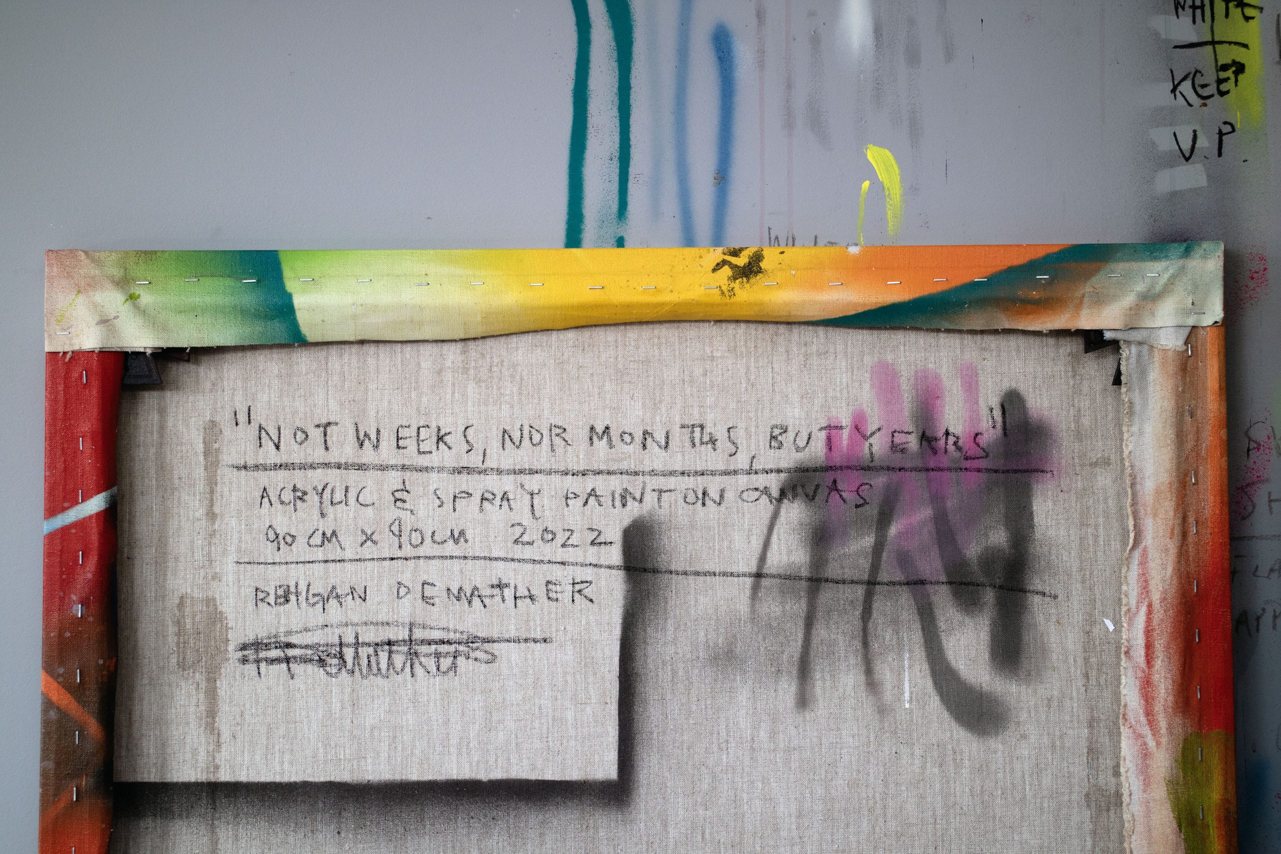 Not Weeks Nor Months But Years Signature