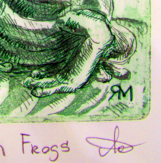 Two Green Frogs Det3