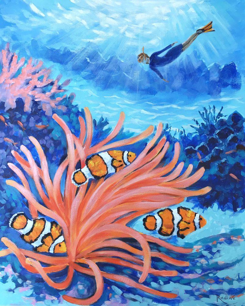 Coral reef and Clownfish