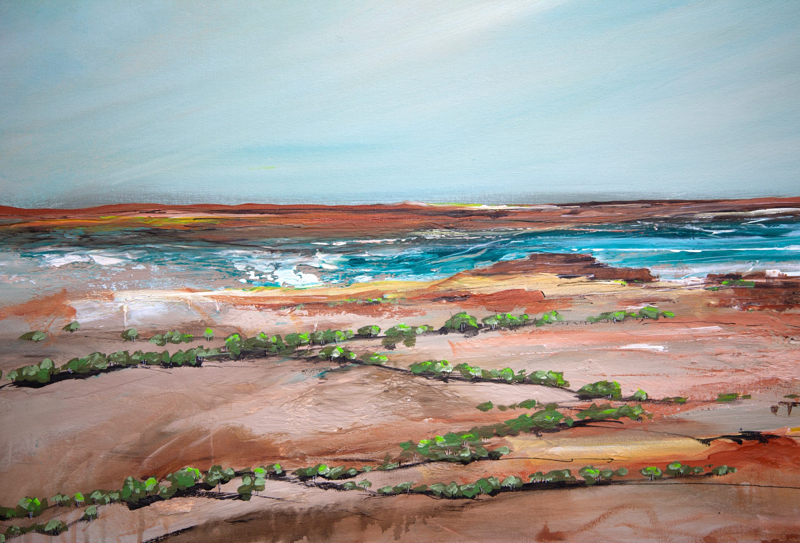 Tania Chanter Abstract Landscape The Kiss Of Eternitys Sunrise Detail