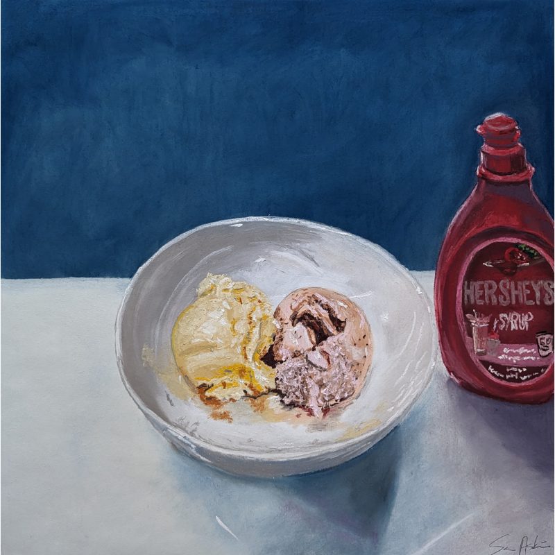 Home Made Ice Cream and Topping