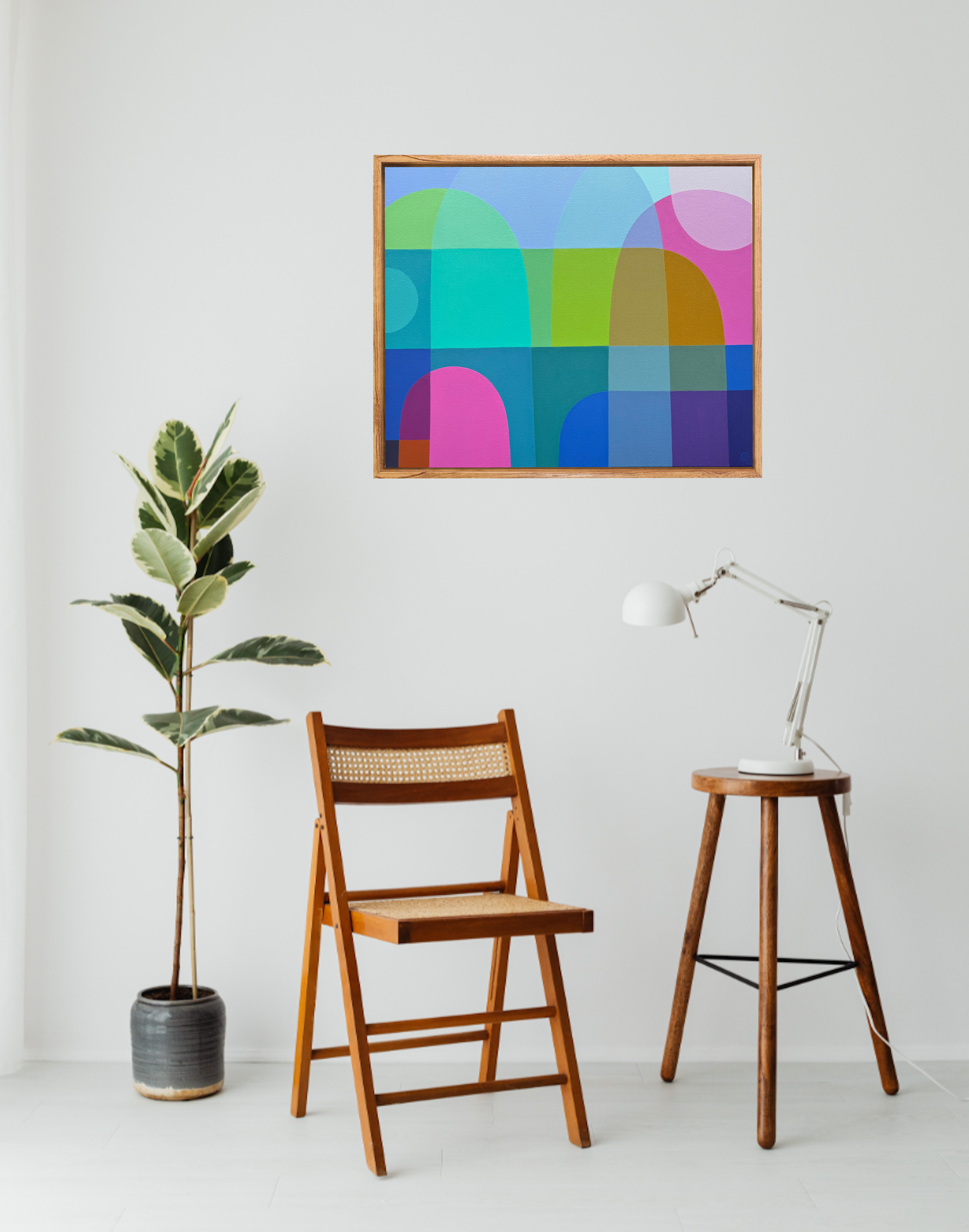 Charlotte De Pace Rise And Shine Above Folding Chair Art Lovers Australia