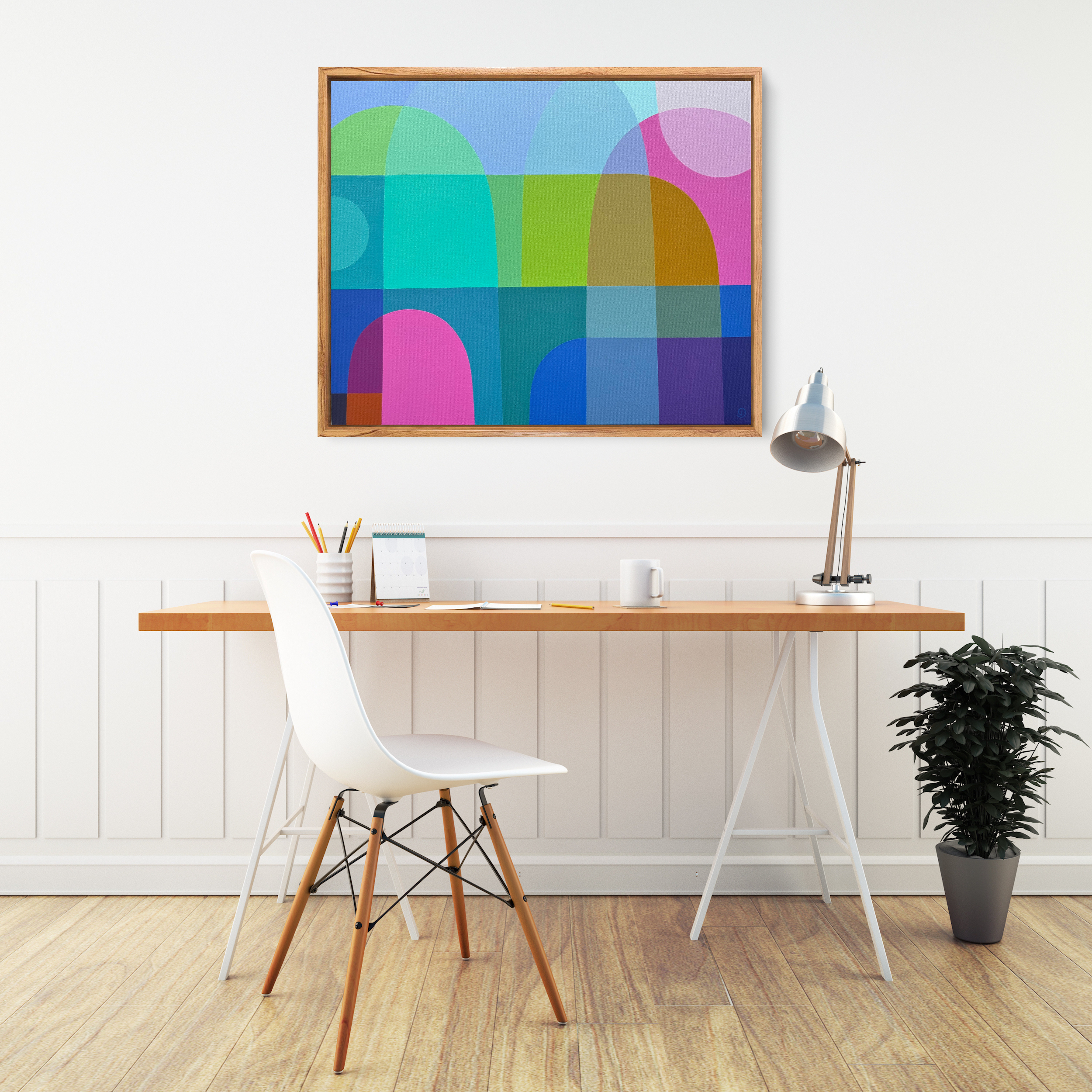 Charlotte De Pace Rise And Shine Above Desk Art Lovers Australia