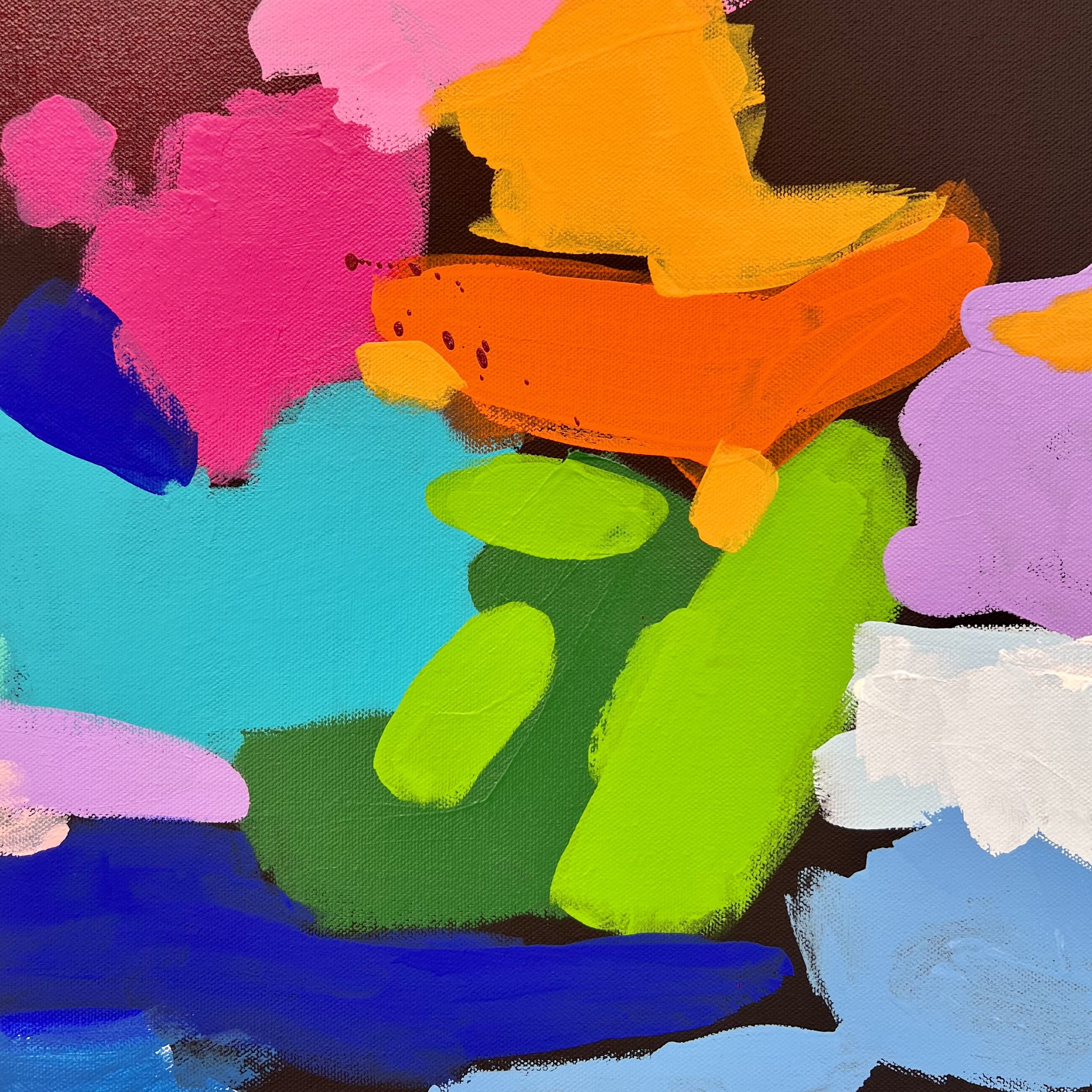 Dream A Little Dream Rebecca Koerting Australian Abstract Artist Bright Detail 2