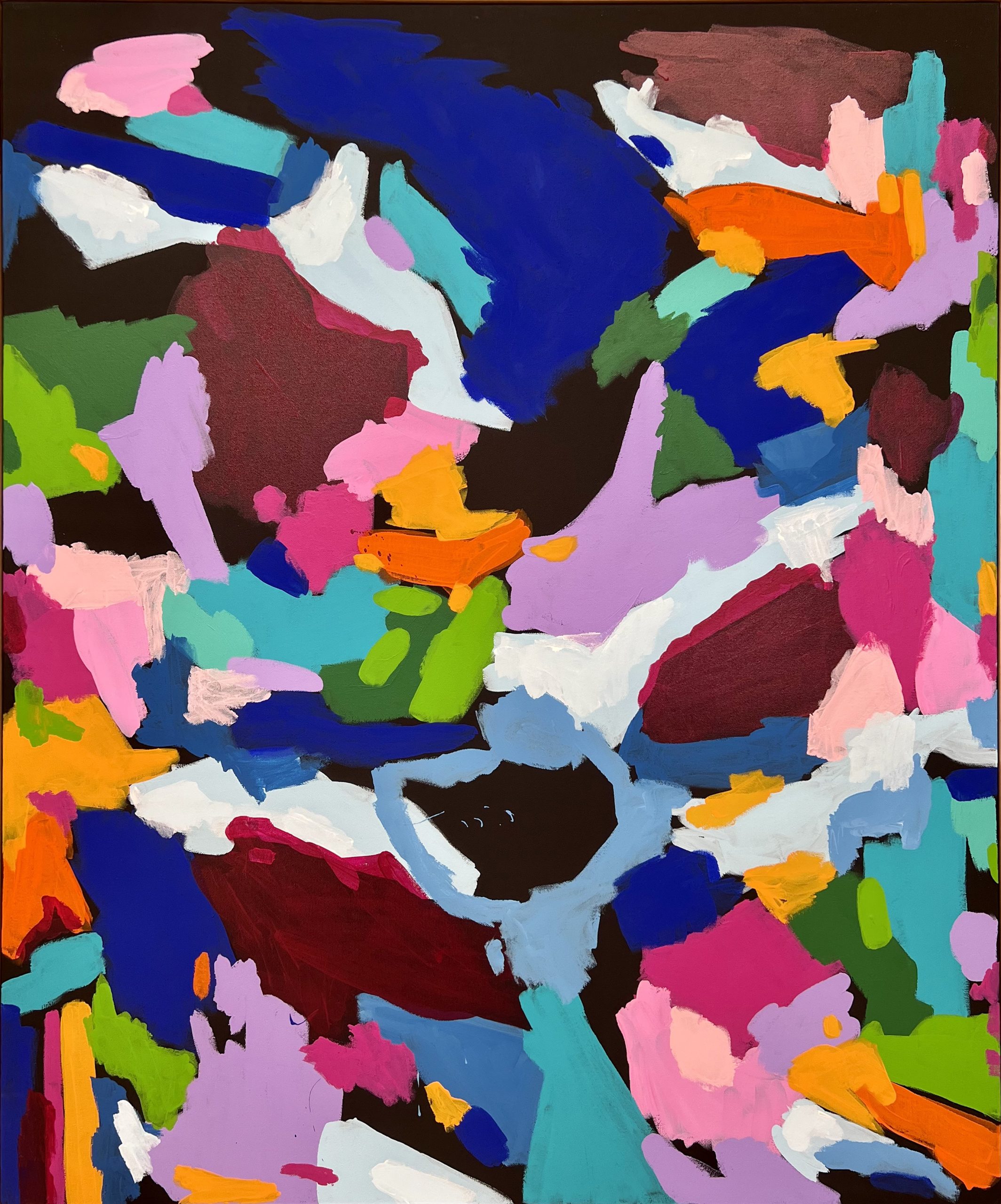 Dream A Little Dream Rebecca Koerting Australian Abstract Artist Bright Portrait