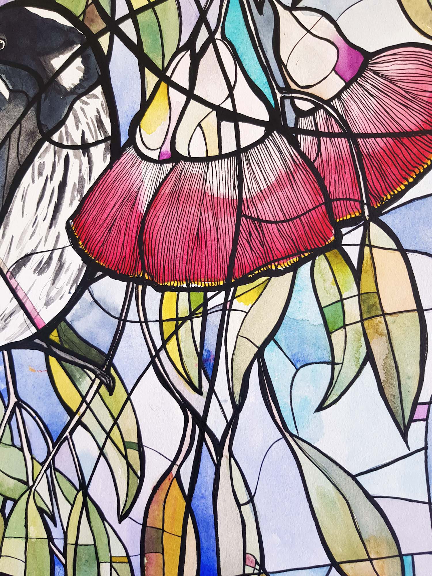 New Holland And Gum Flowers 2 Ink