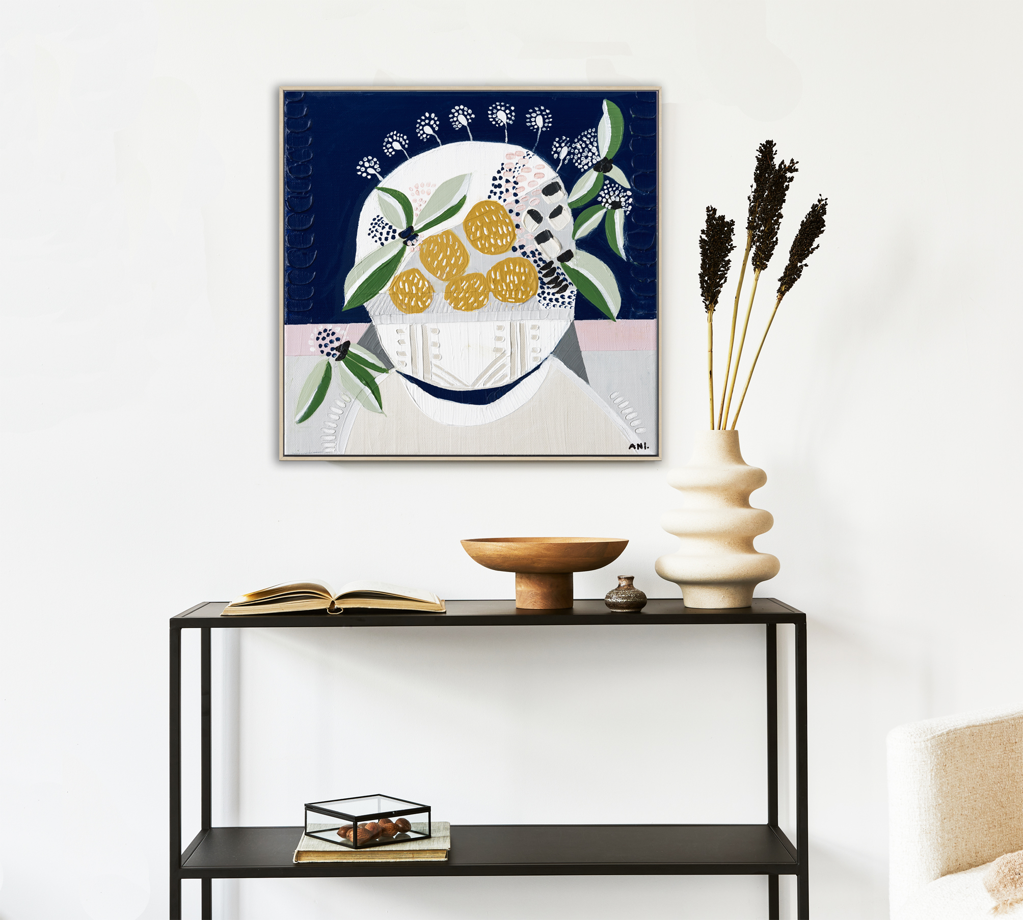 Minimalistic Stylish Composition Of Creative Room Interior Desig