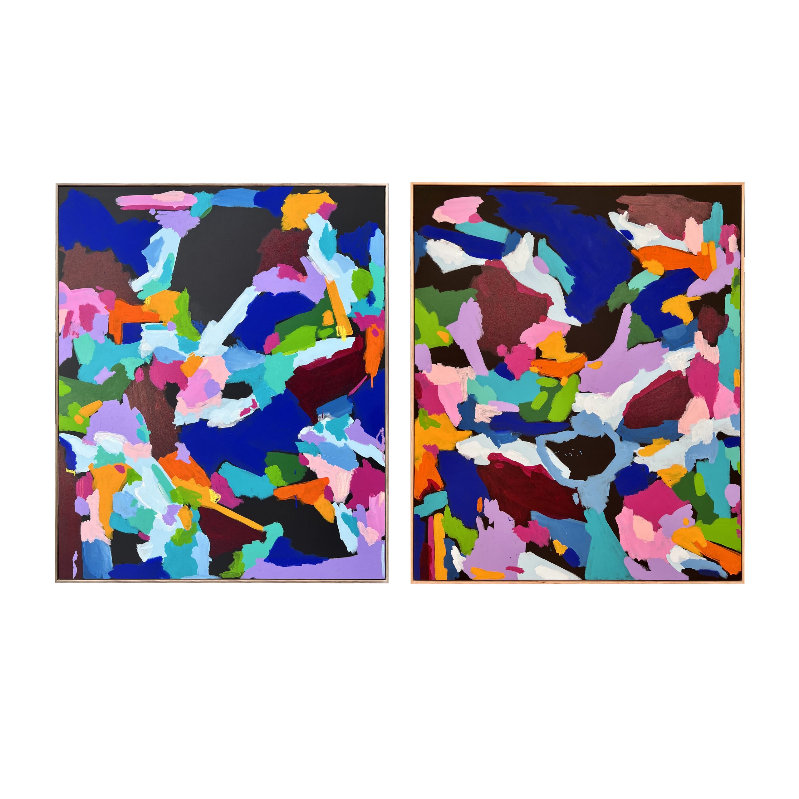 Hidden Diptych Rebecca Koerting Australian Abstract Artist Bright Frame Copy