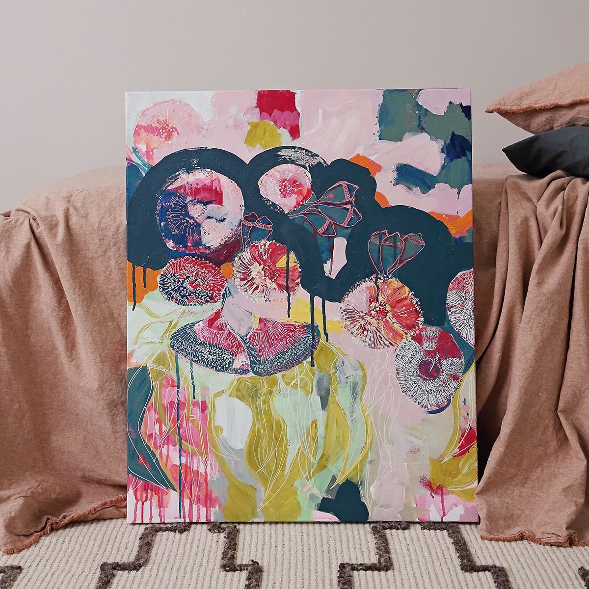 Lr 10 Smith&brooks Cinerea Muse I Abstract Floral Artist Australian Botanical Art Art For Your Walls Art For Interior Designers