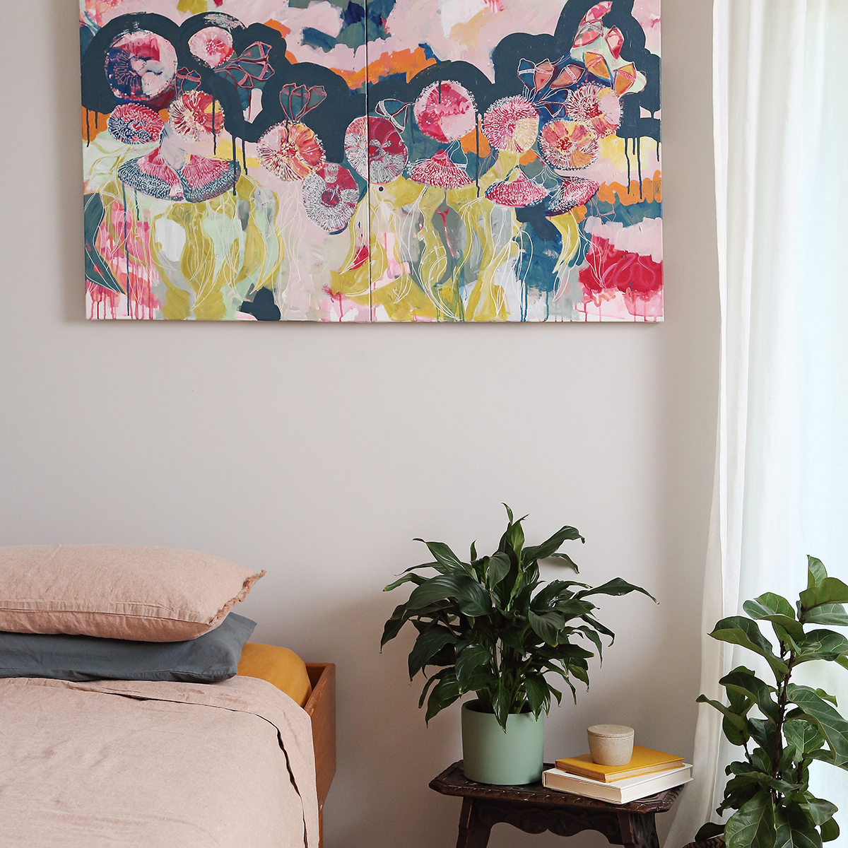 Lr 12 Smith And Brooks Cinerea Muse Together Abstract Floral Artist Australian Botanical Art Art For Your Walls Art For Interior Designers