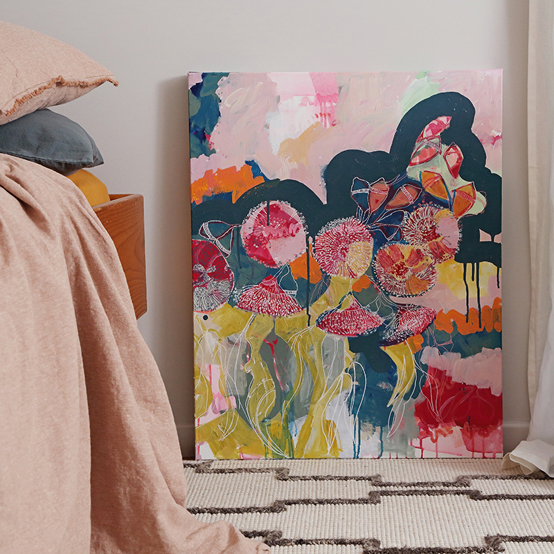 Lr 09 Smith&brooks Cinerea Muse Ii Abstract Floral Artist Australian Botanical Art Art For Your Walls Art For Interior Designers Sq