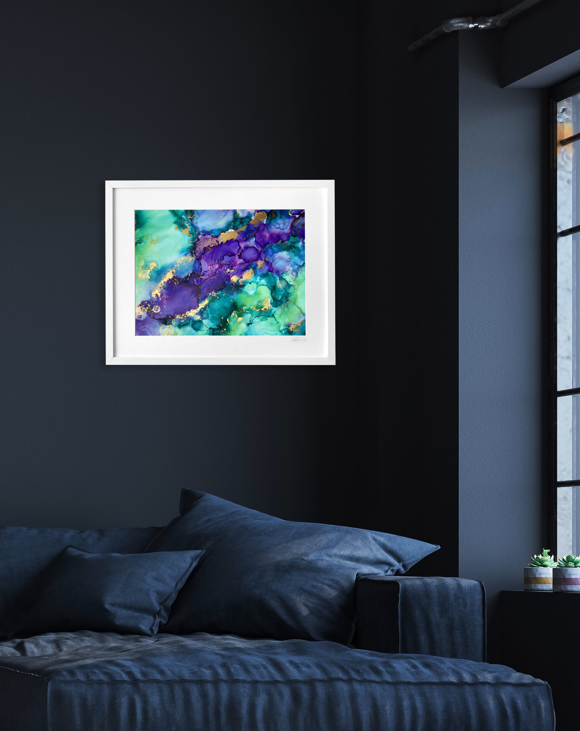 Mermaids Lagoon On Dark Copy