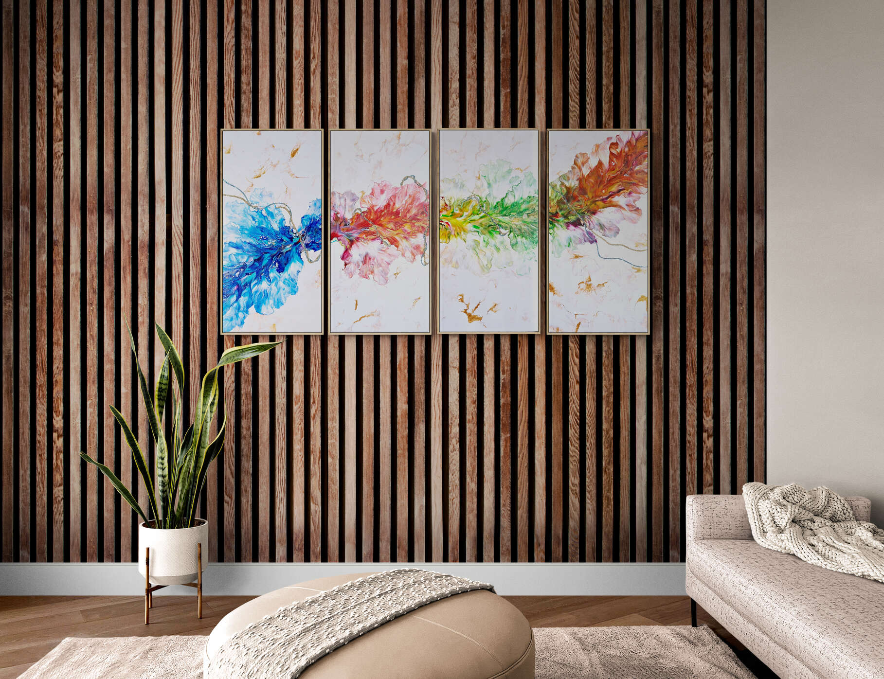 Bright Bohemian Style Living Room 3