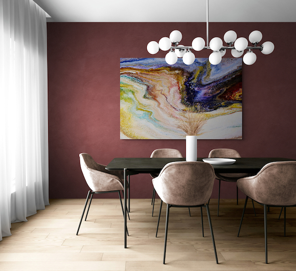 Modern Dining Room With Pendant Lights