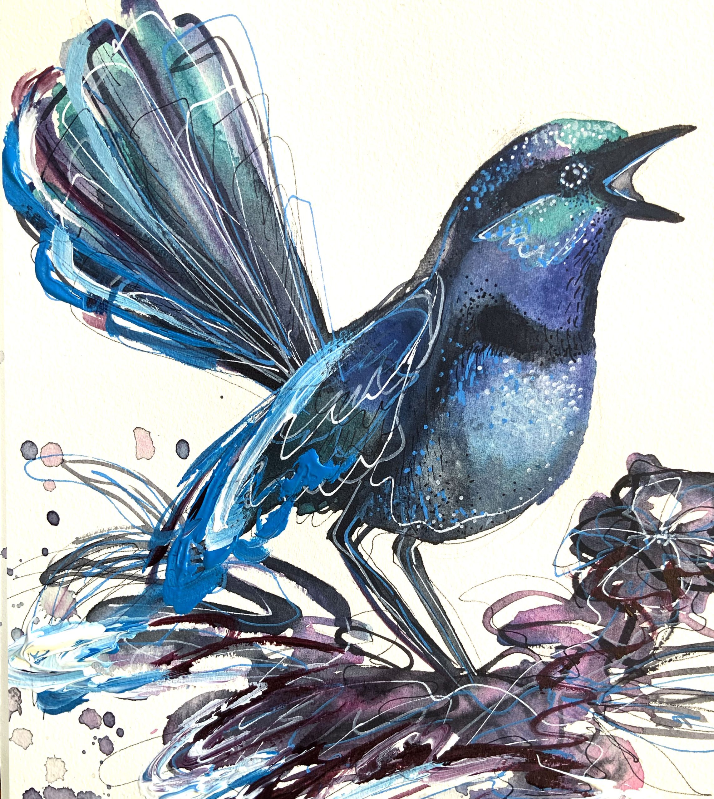 2.leni Kae Song Of The Fairy Wren Closeup