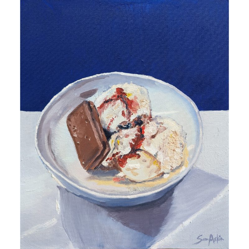 Tim Tam and Raspberry Ripple Ice Cream