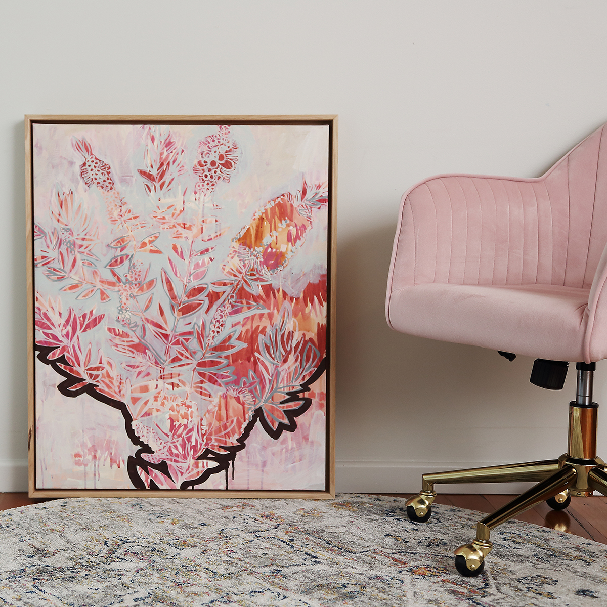 Lr 26 Virid Form I Smith And Brooks Art Australian Botanical Artist Abtract Floral Flower Art Ready To Hang Art Art For Your Walls Canvas Prints Fine Art Prints