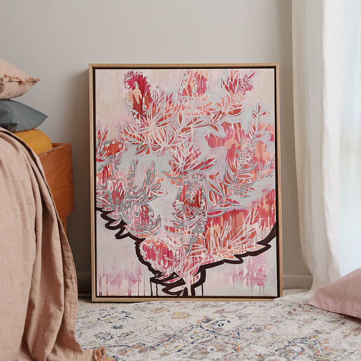 Lr 13 Virid Form Ii Smith And Brooks Art Australian Botanical Artist Abtract Floral Flower Art Ready To Hang Art Art For Your Walls Canvas Prints Fine Art Prints