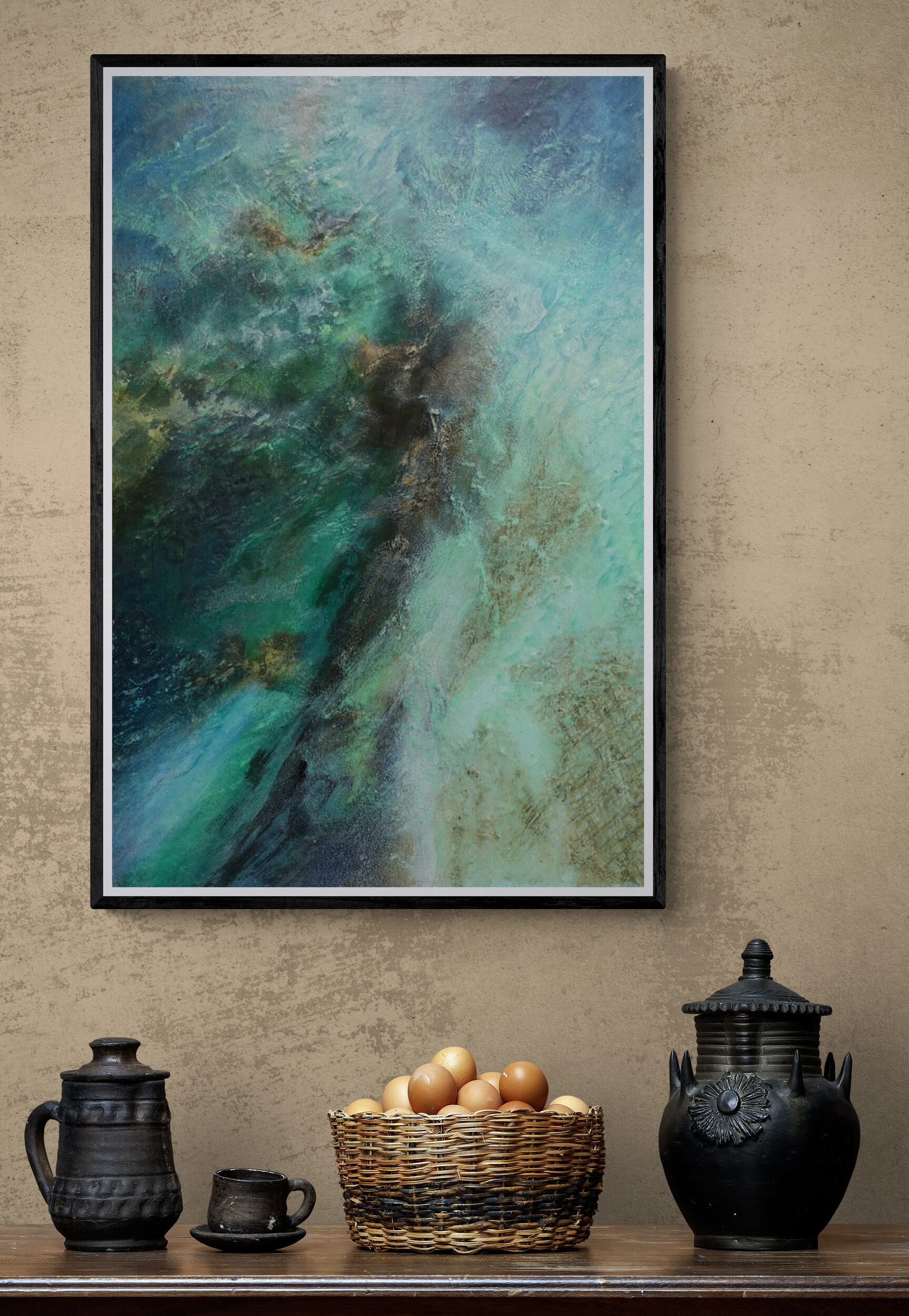 Canvy Above The Pass Byron Clay Pots And Egg Basket